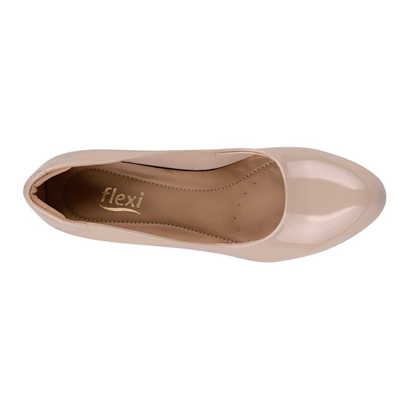 TACONES PARA DAMA FLEXI 104301 CHAROL BEIGE