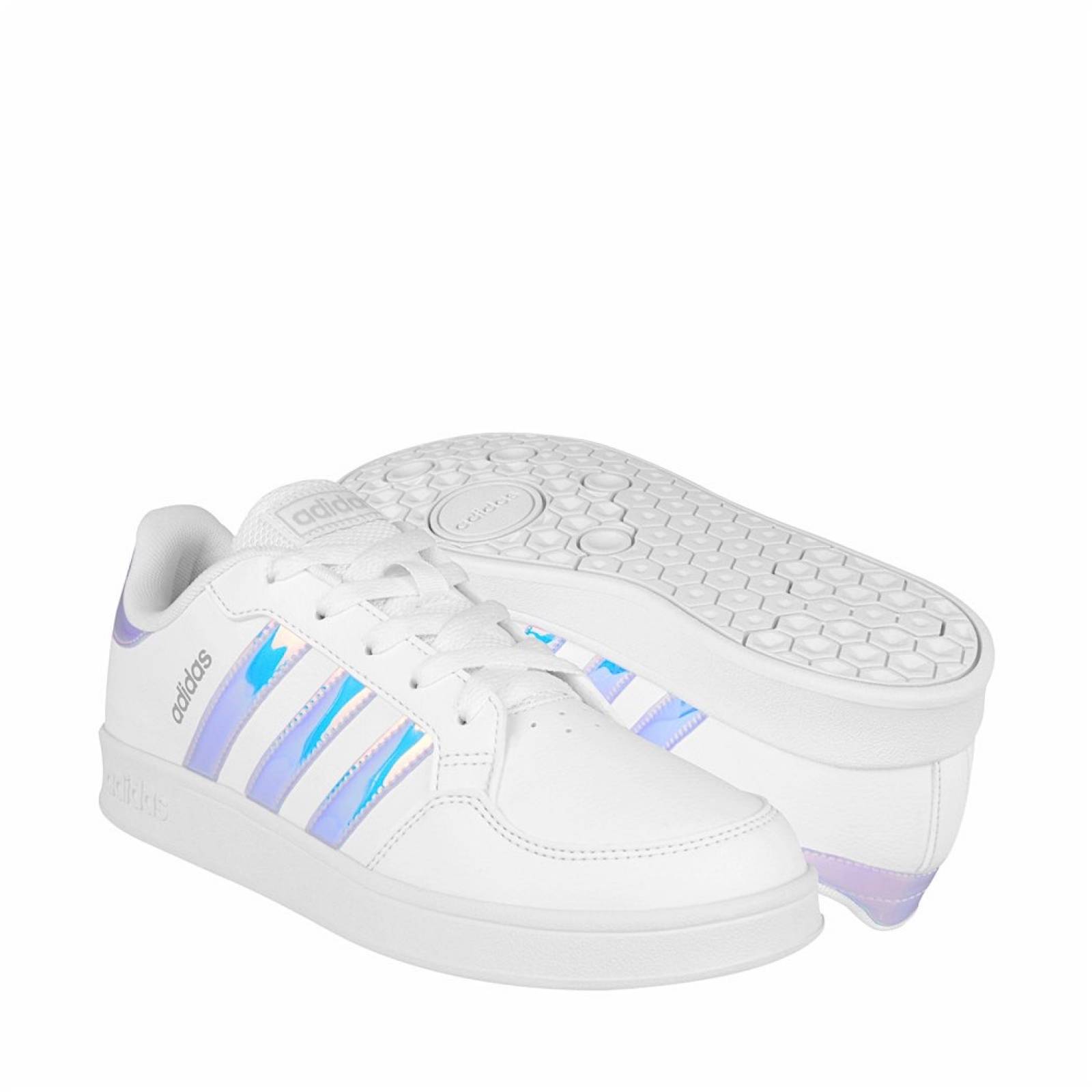 TENIS DAMA ADIDAS BREAKNET GZ2736 SIMIPIEL BLANCO