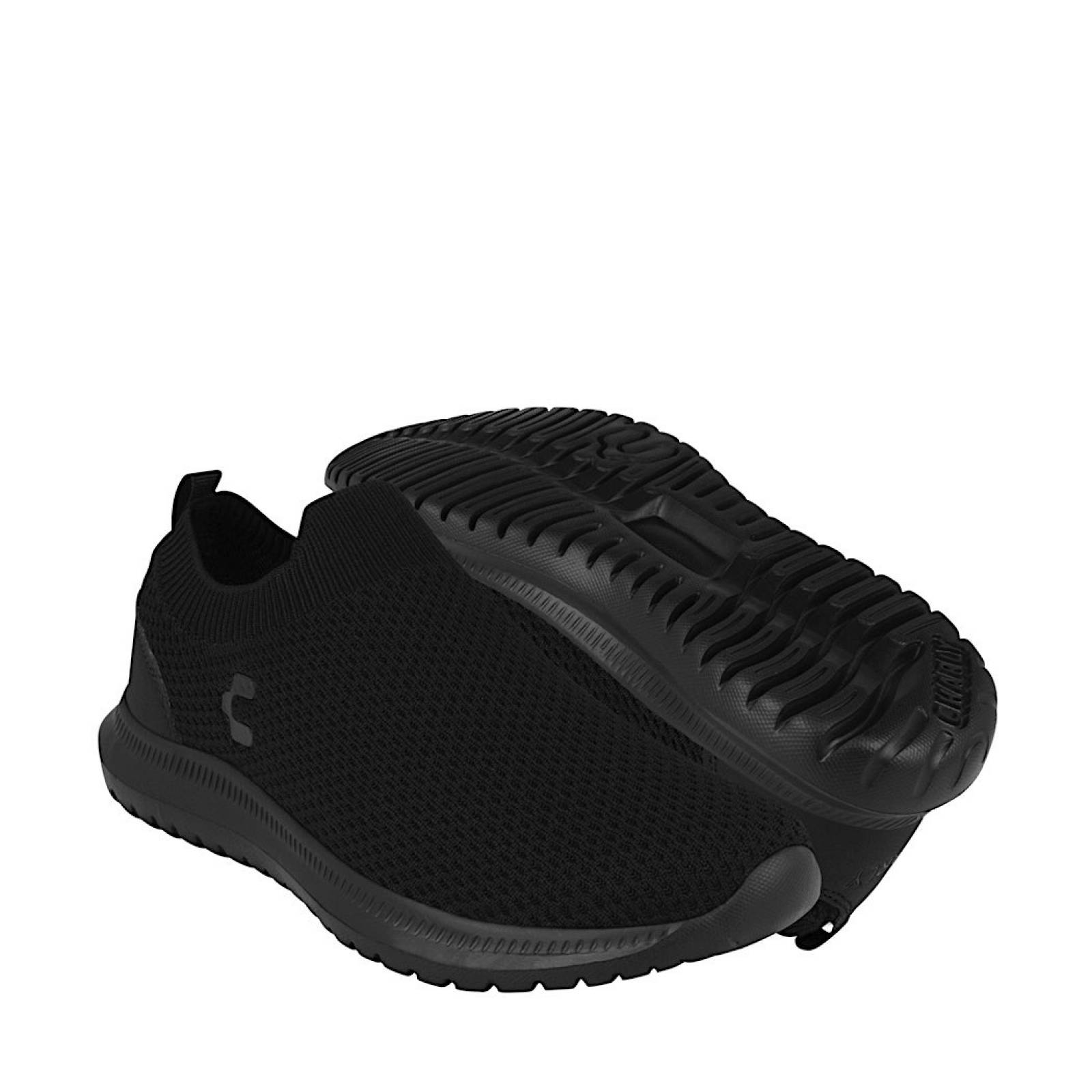 TENIS CHARLY DAMA 1059059003 TEXTIL NEGRO