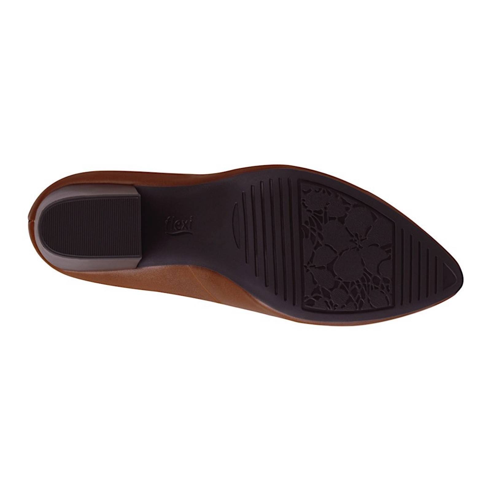 TACONES DAMA FLEXI 105901 PIEL CAFÉ
