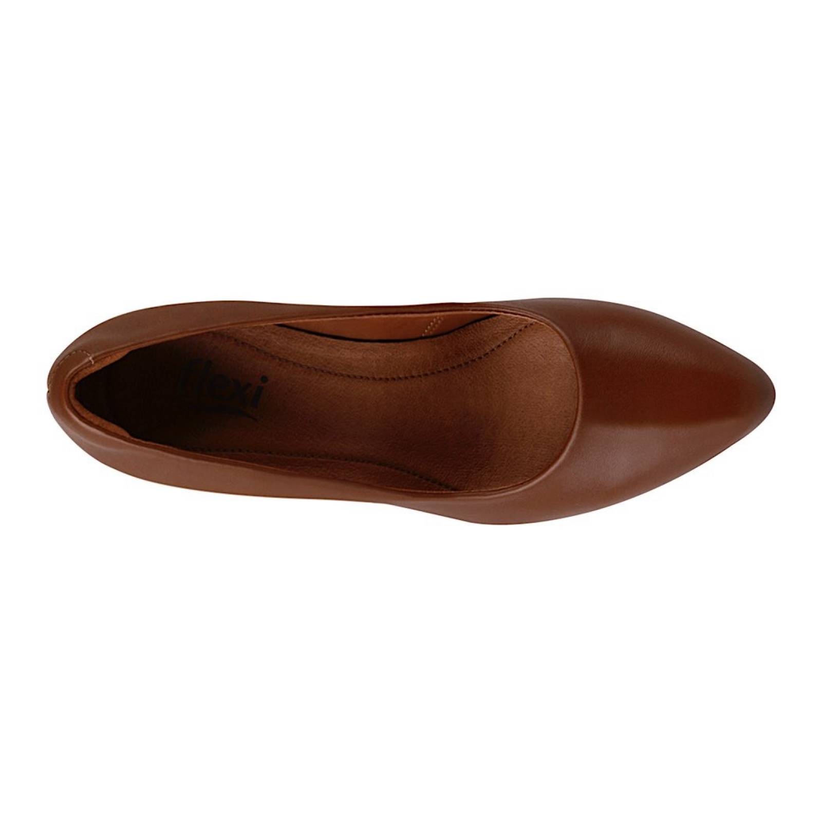 TACONES DAMA FLEXI 105901 PIEL CAFÉ