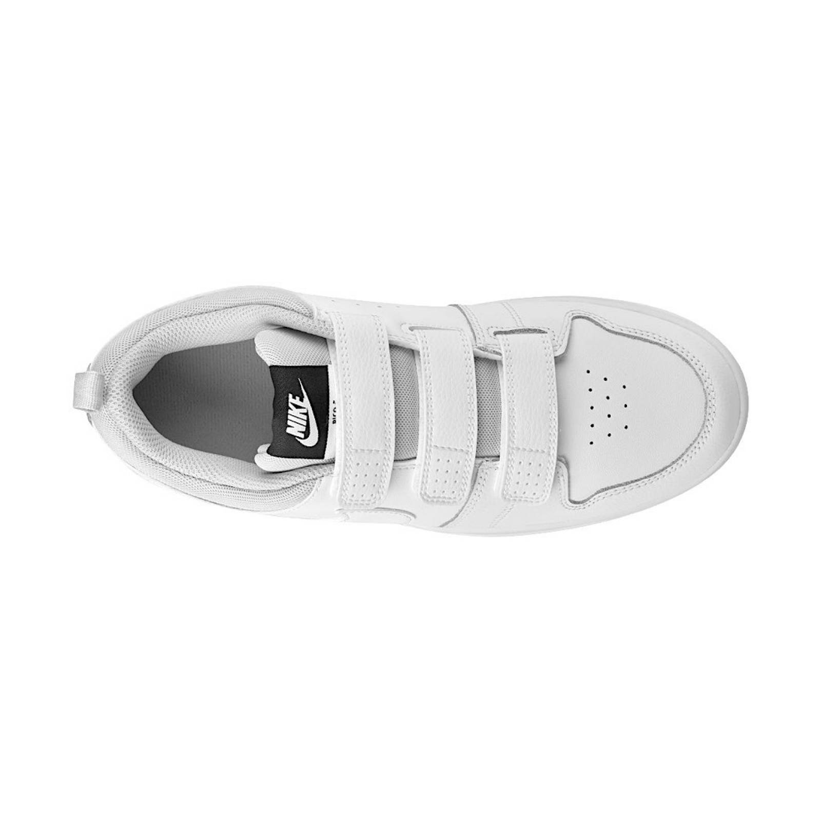TENIS CASUALES PARA JOVEN NIKE PICO 5 CJ7199100 PIEL BLANCO