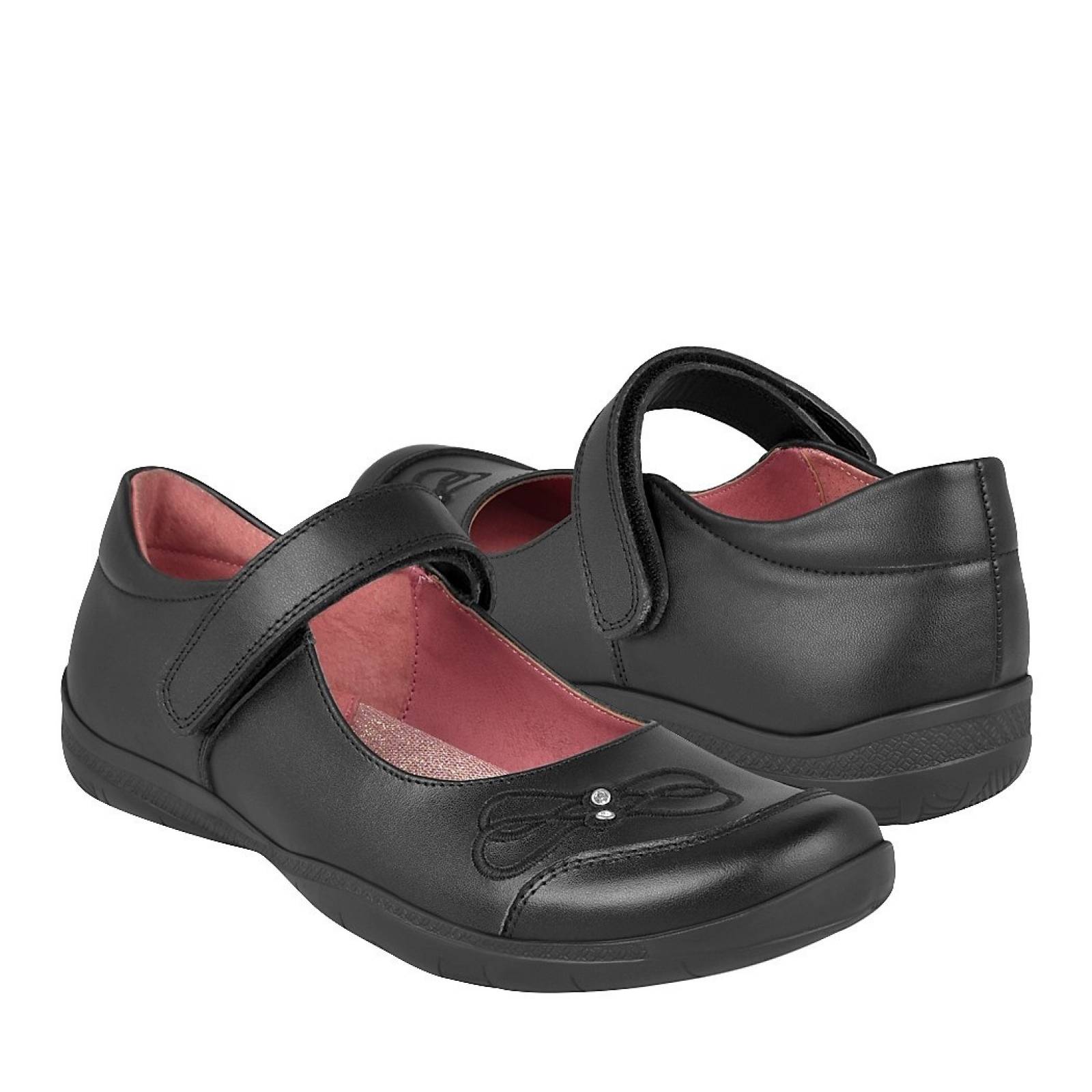 ZAPATOS ESCOLARES PARA NIÑA TROPICANA 74113 NEGRO
