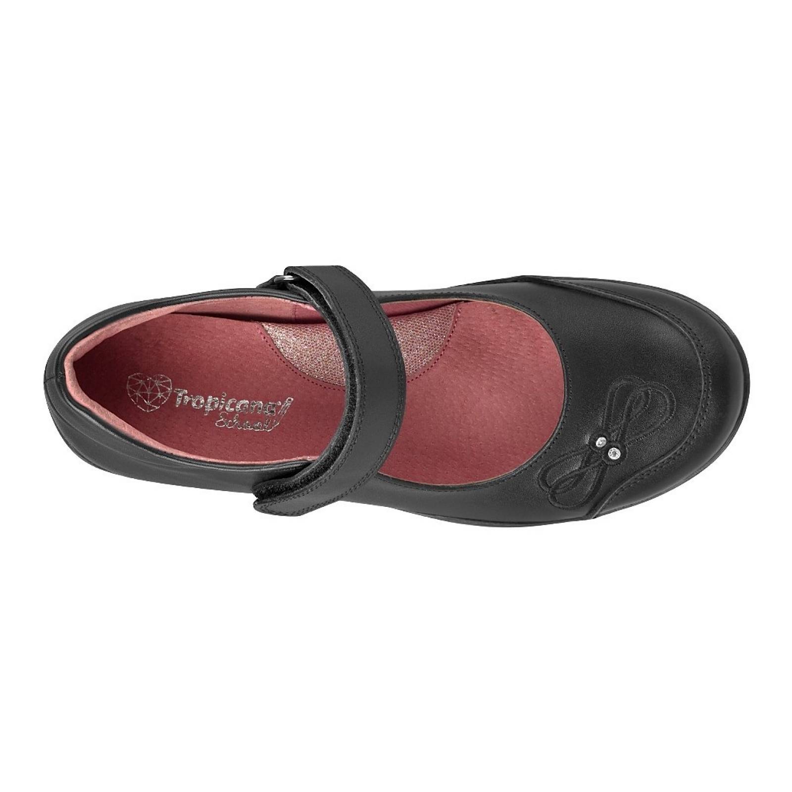 ZAPATOS ESCOLARES PARA NIÑA TROPICANA 74113 NEGRO