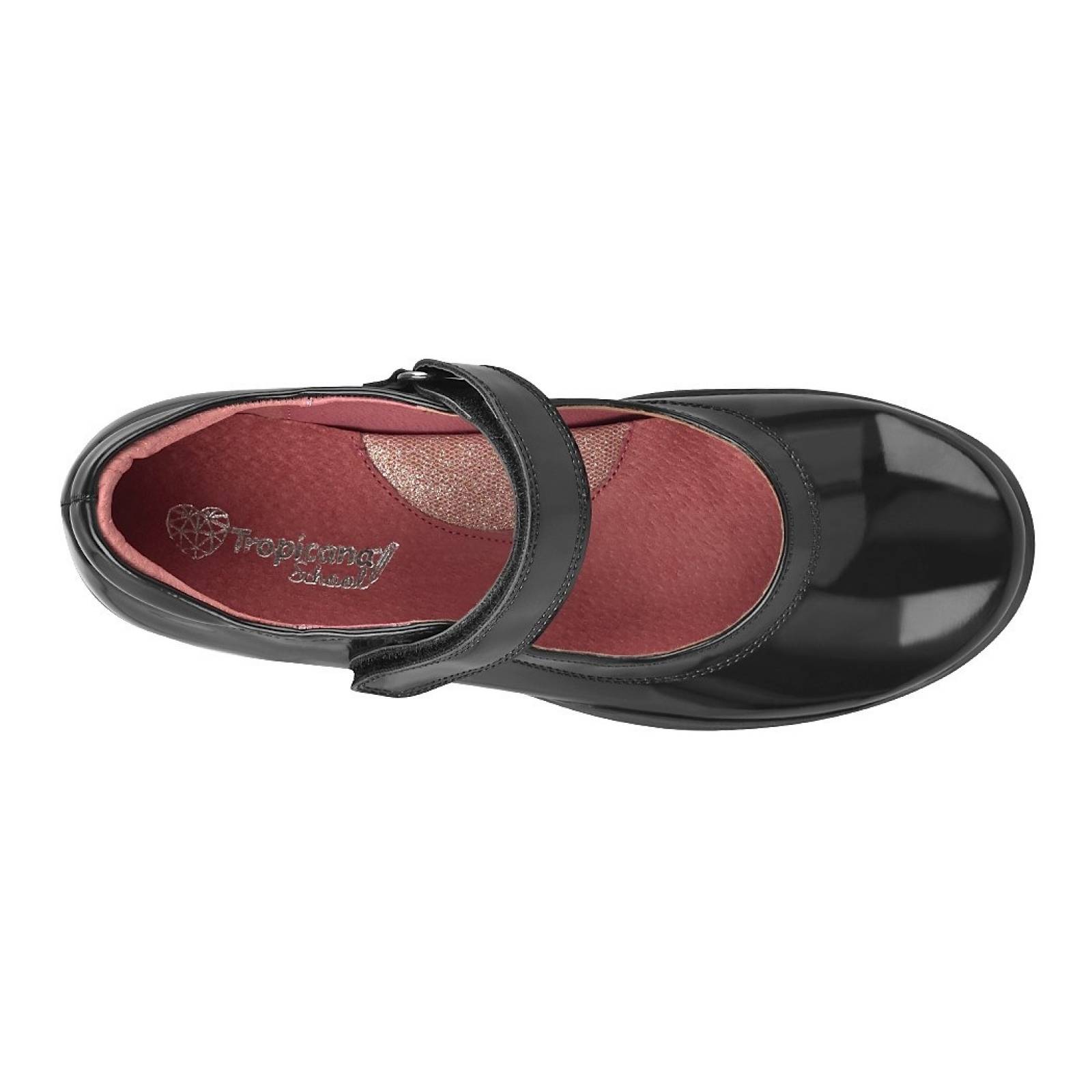 ZAPATOS ESCOLARES PARA NIÑA TROPICANA 74012 NEGRO
