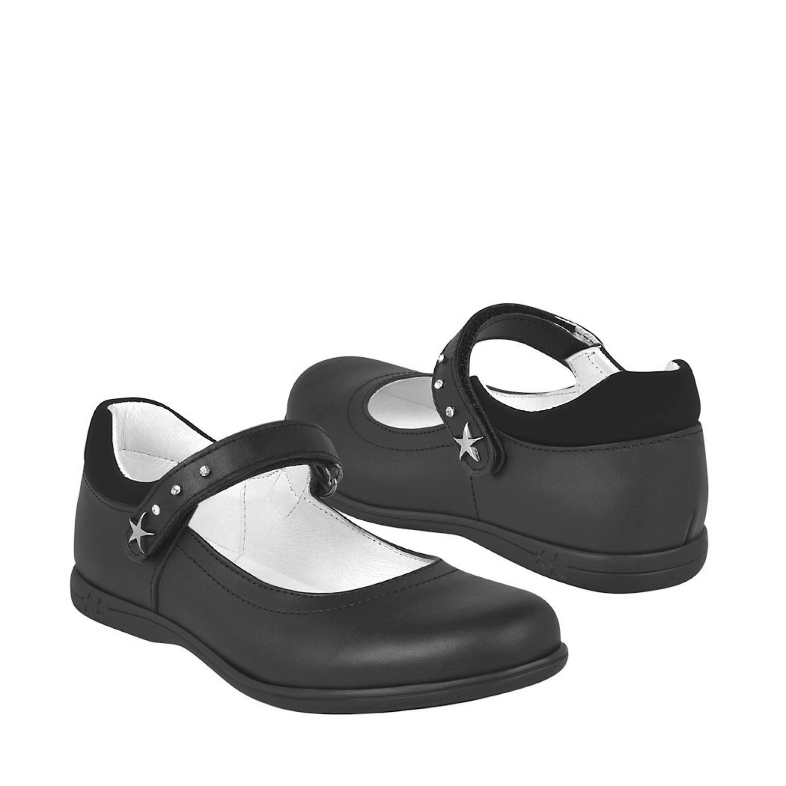 ZAPATO ESCOLAR PARA NIÑA CALZADO CHABELO 81201-3-A NEGRO