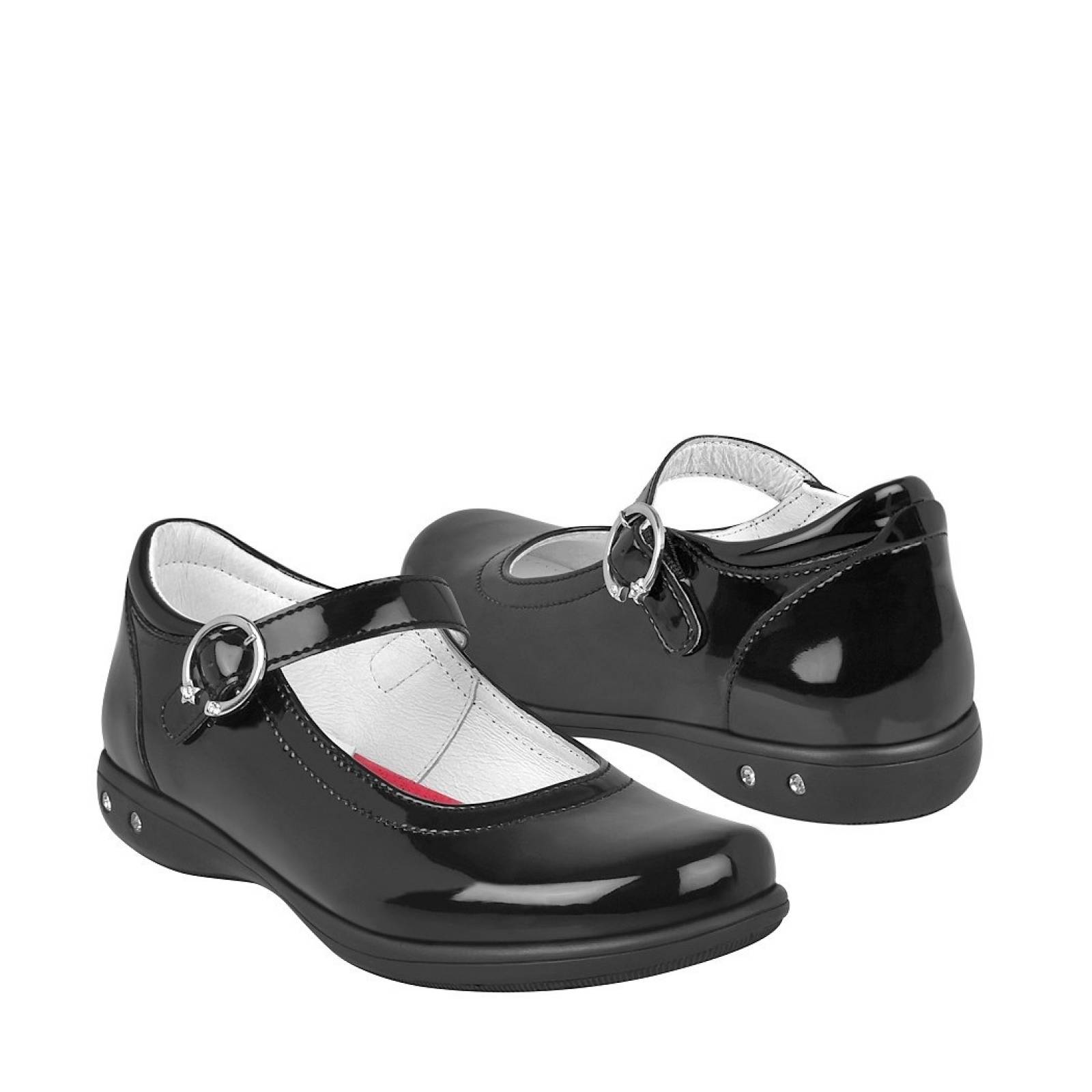 ZAPATOS ESCOLARES PARA NIÑA CHABELO 86002-2-A NEGRO