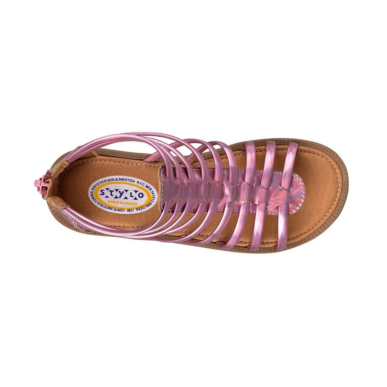 SANDALIAS CASUALES PARA NIÑA STYLO 031-21 ROSA
