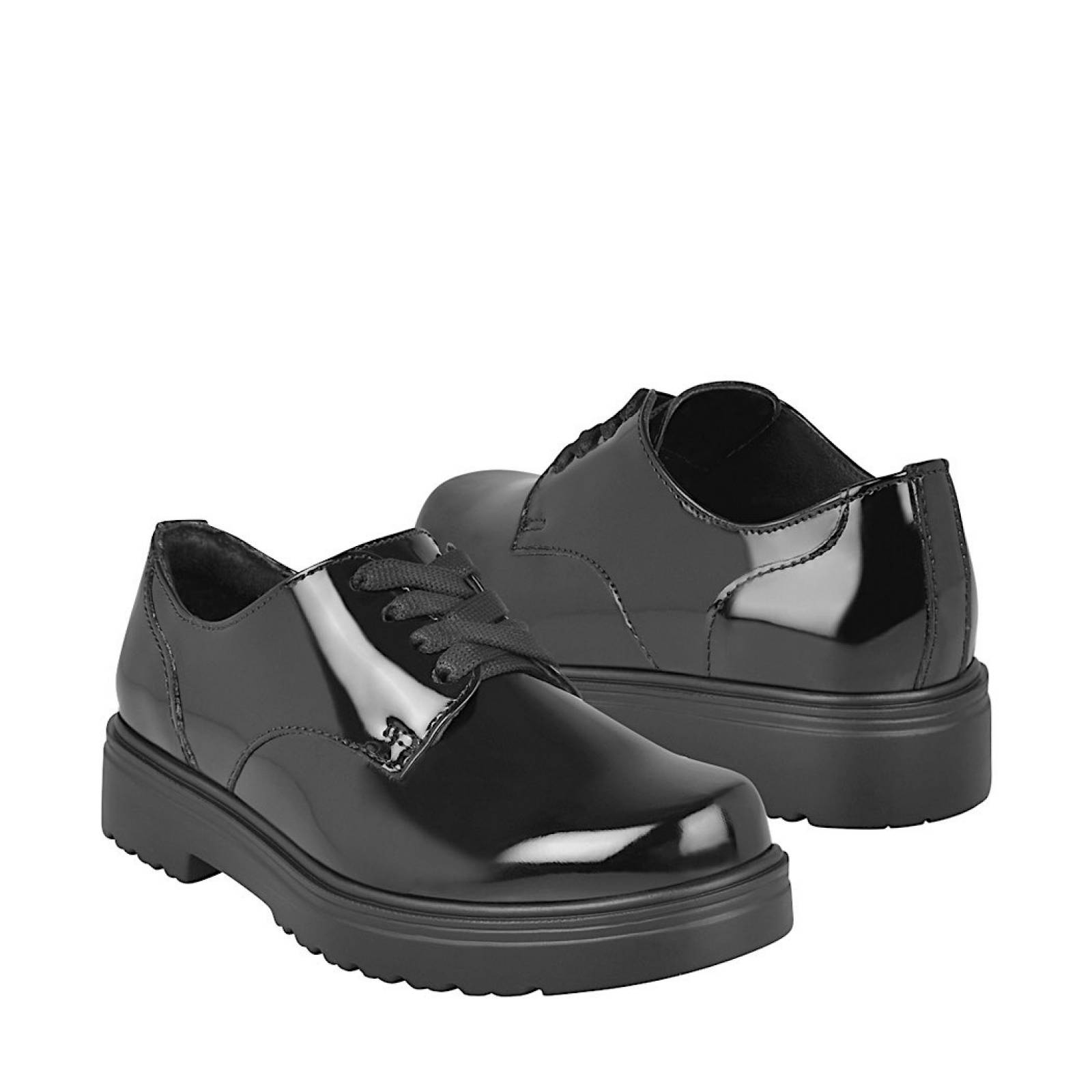 ZAPATOS PARA NIÑA FLEXI 104103 CHAROL NEGRO