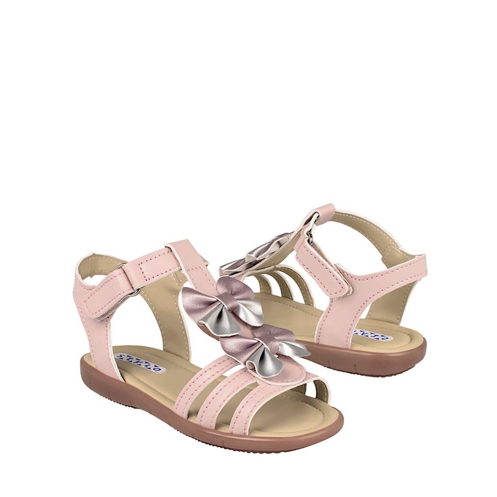 SANDALIAS CASUALES PARA NIÑA STYLO 15930 SIMIPIEL ROSA