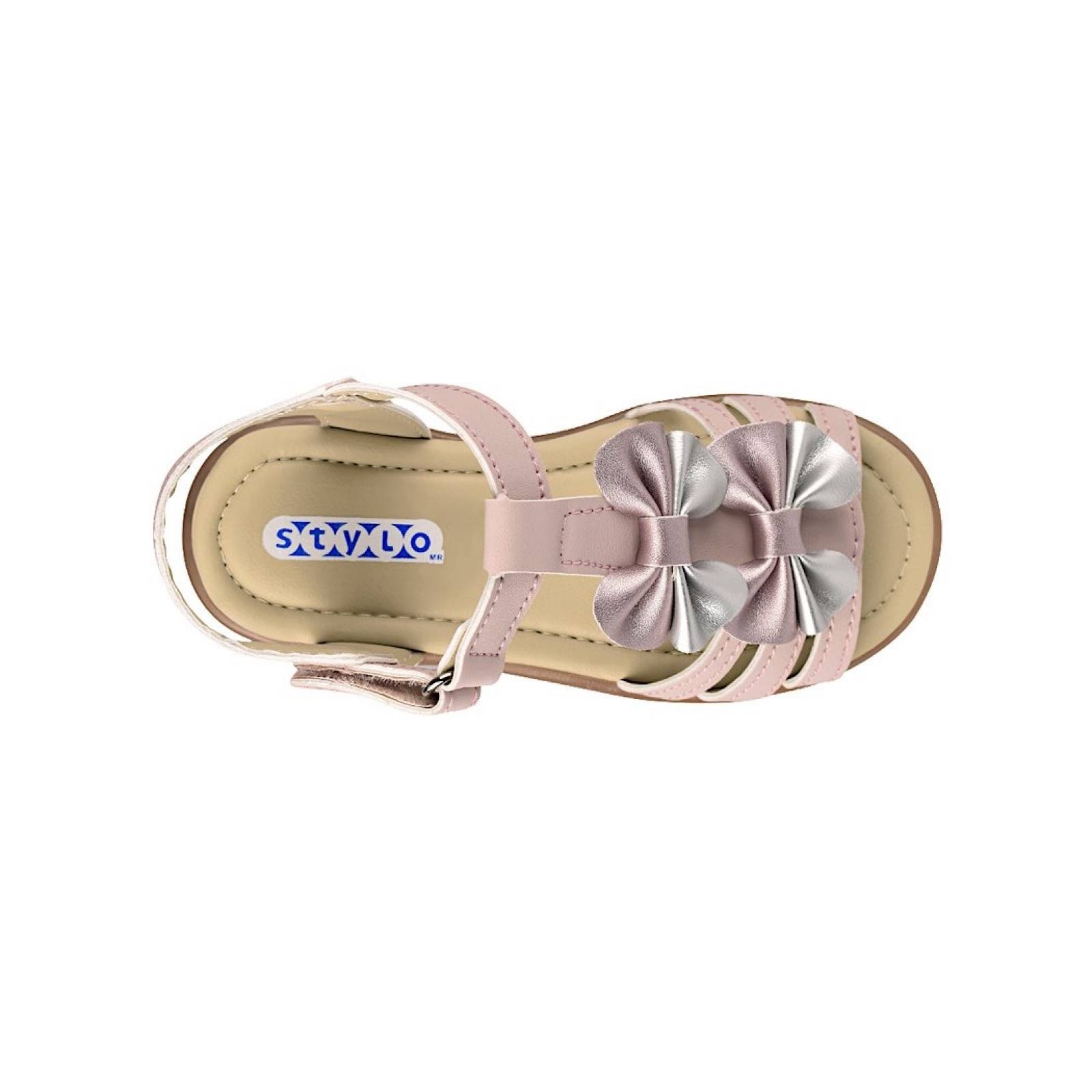 SANDALIAS CASUALES PARA NIÑA STYLO 15930 SIMIPIEL ROSA