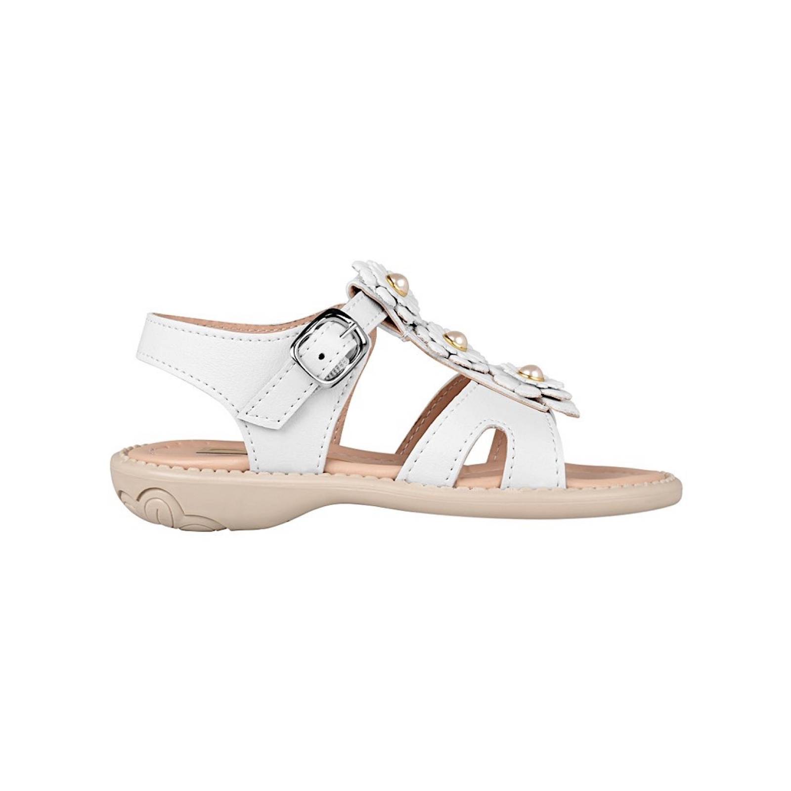 HUARACHITOS PARA NIÑA STYLO 1520 SIMIPIEL BLANCO