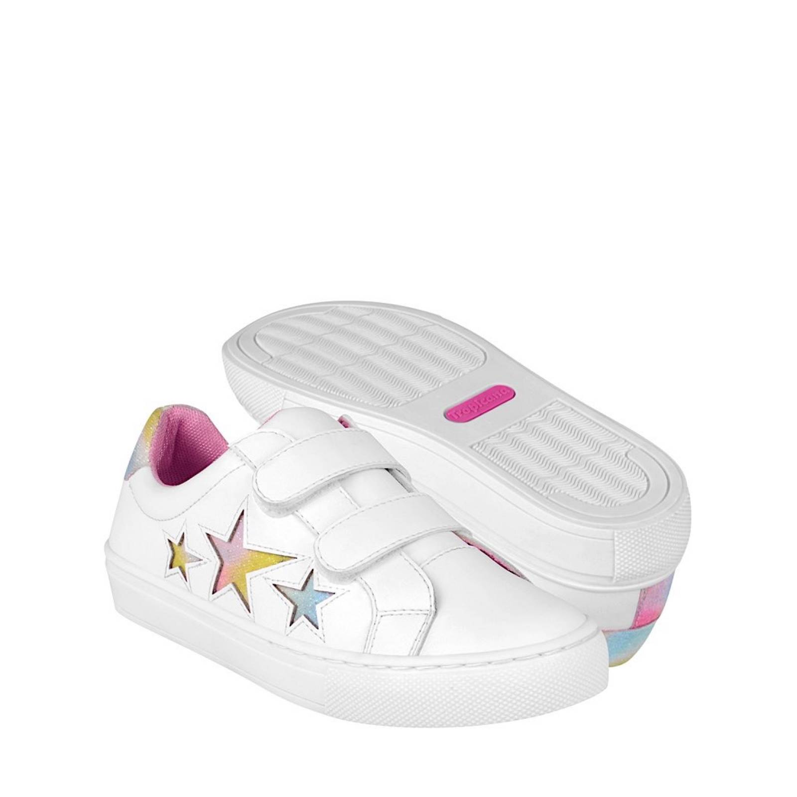 TENIS CASUALES NIÑA TROPICANA 93089 SIMIPIEL BLANCO