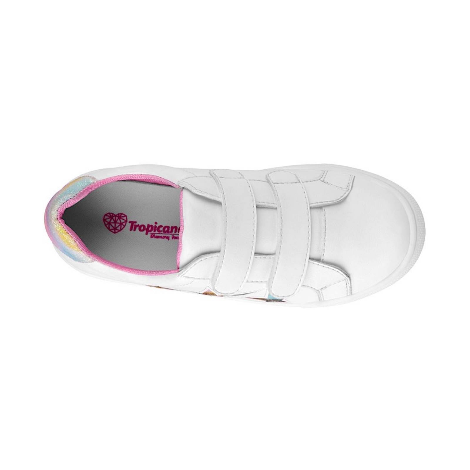TENIS CASUALES NIÑA TROPICANA 93089 SIMIPIEL BLANCO
