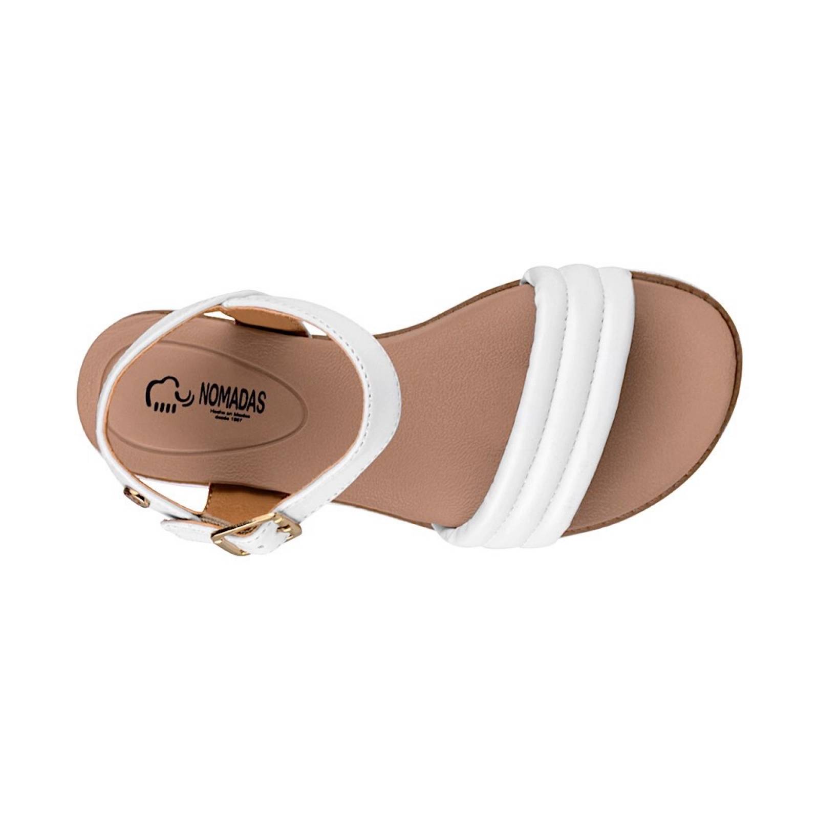 SANDALIAS NIÑA NOMADAS 26008 SIMIPIEL BLANCO