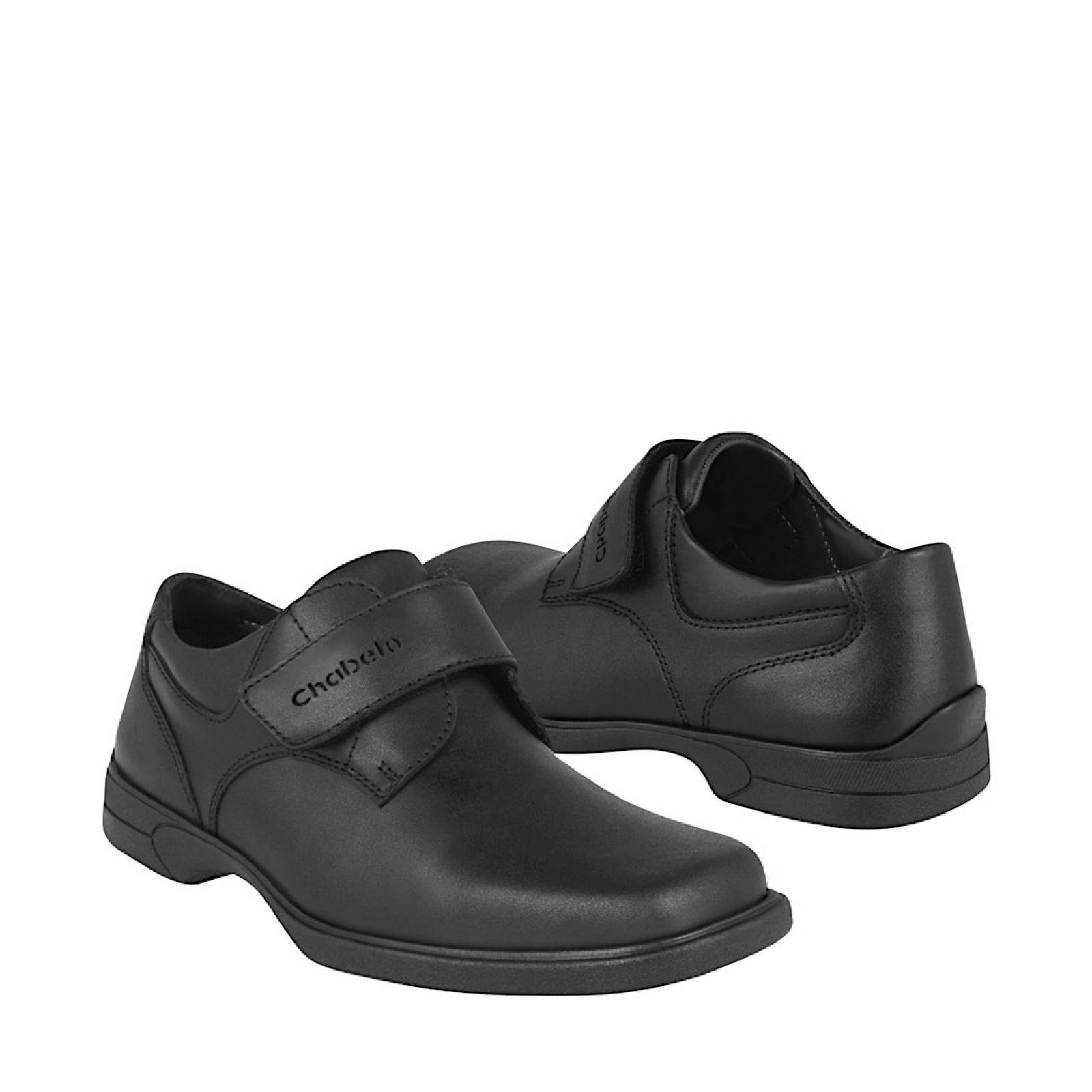 ZAPATOS NIÑO CHABELO C21-A PIEL NEGRO