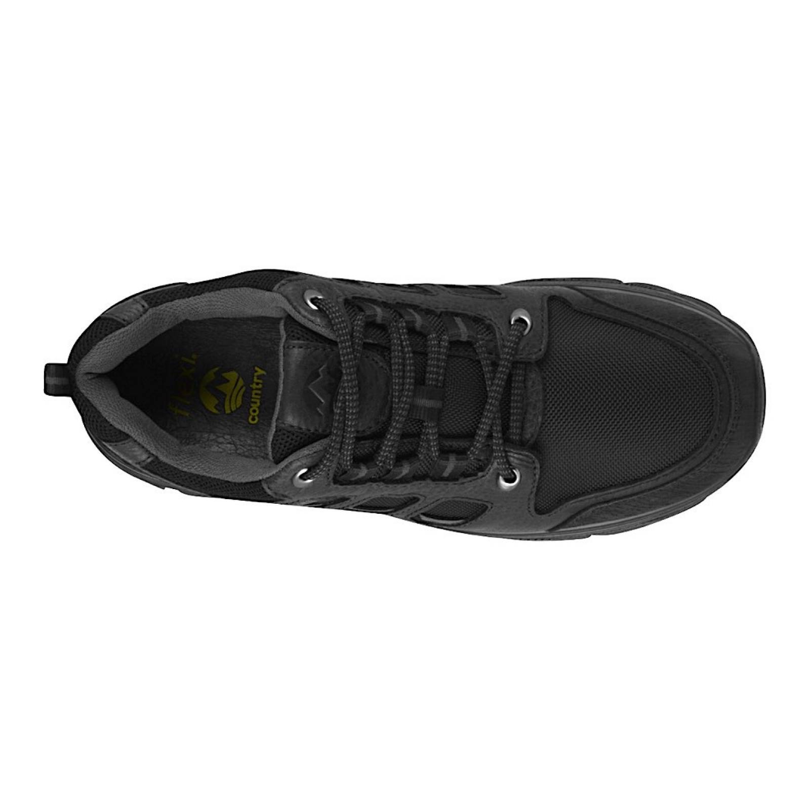 ZAPATOS CASUALES CABALLERO FLEXI 409103 PIEL NEGRO