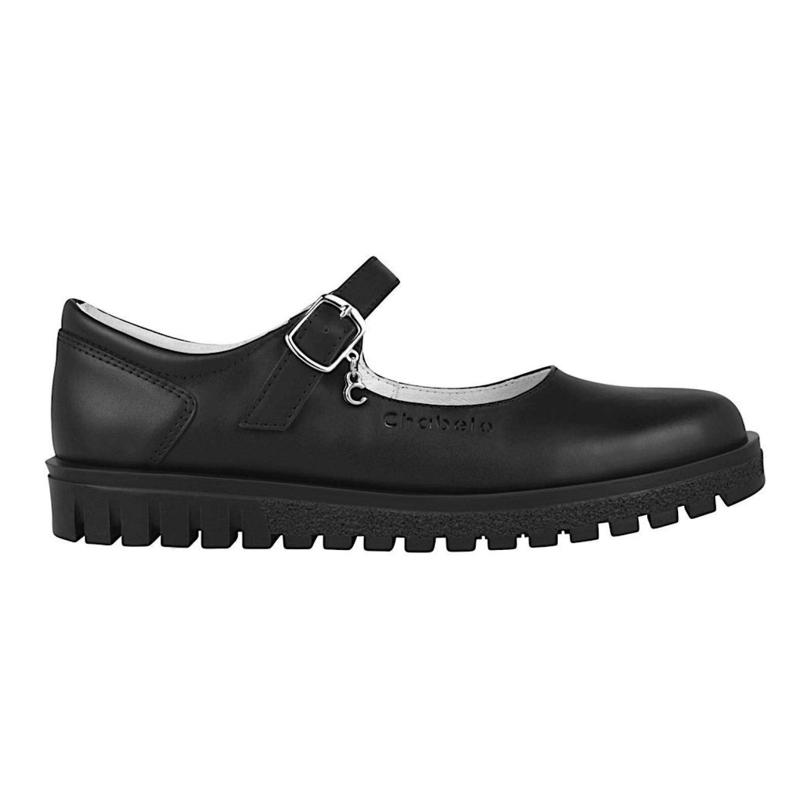 ZAPATOS ESCOLARES NIÑA C254-A PIEL NEGRO