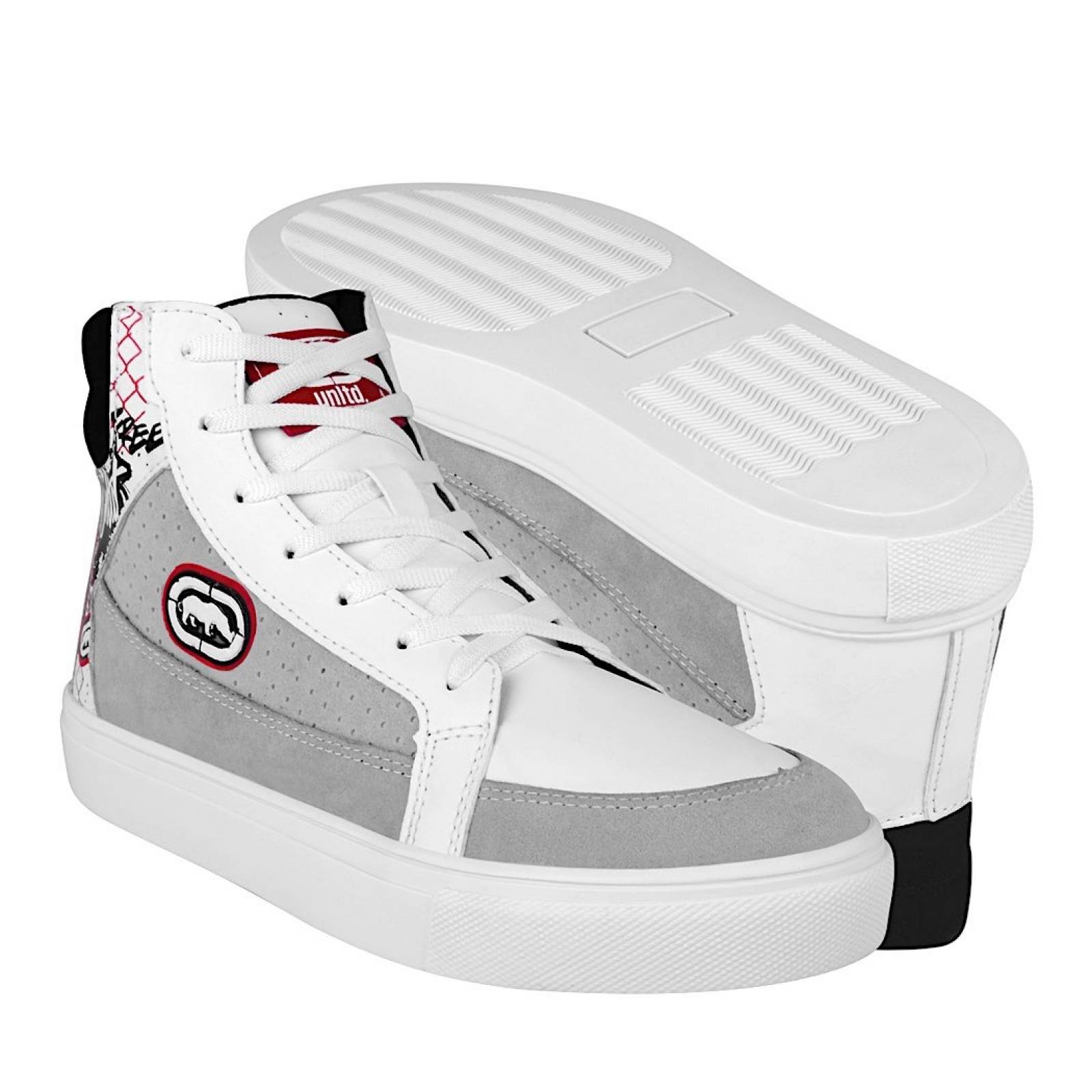 TENIS CASUALES CABALLERO ECKO UNLTD 27 SIMIPIEL BLANCO