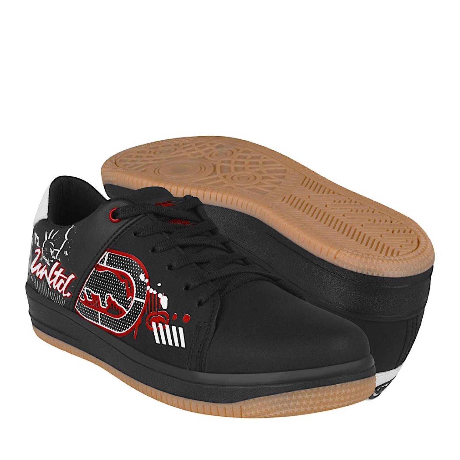 TENIS CASUALES CABALLERO ECKO UNLTD 26 SIMIPIEL NEGRO