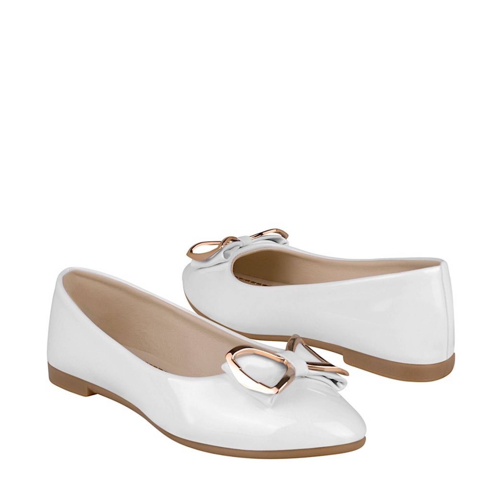 ZAPATOS NIÑA STYLO 455 CHAROL BLANCO