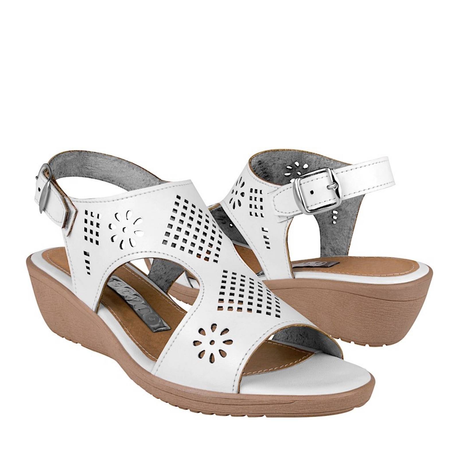 SANDALIAS DAMA STYLO 1 SIMIPIEL BLANCO