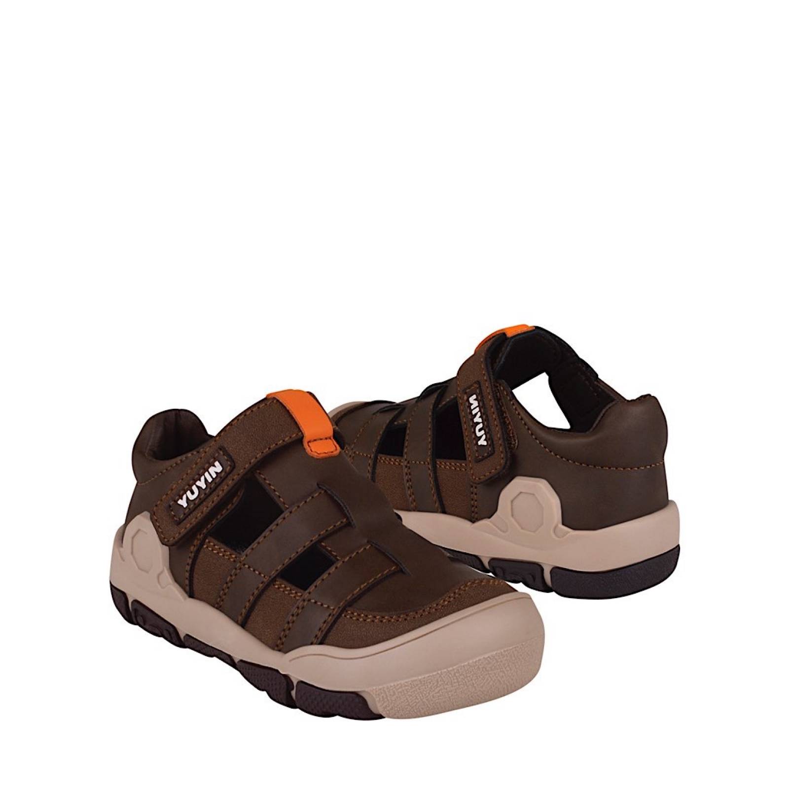 HUARACHES NI??O YUYIN 23100 SIMIPIEL CAF??