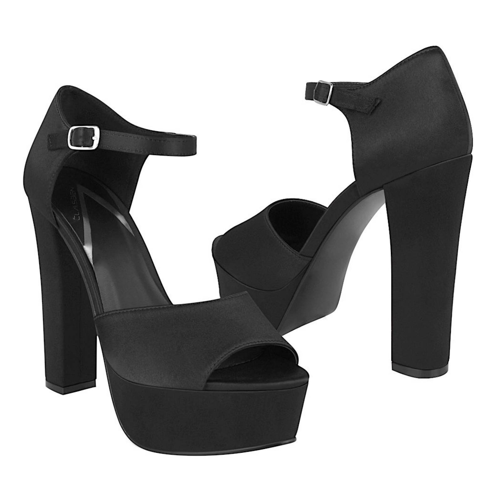 SANDALIAS DAMA CLASBEN MEGHAN TEXTIL NEGRO