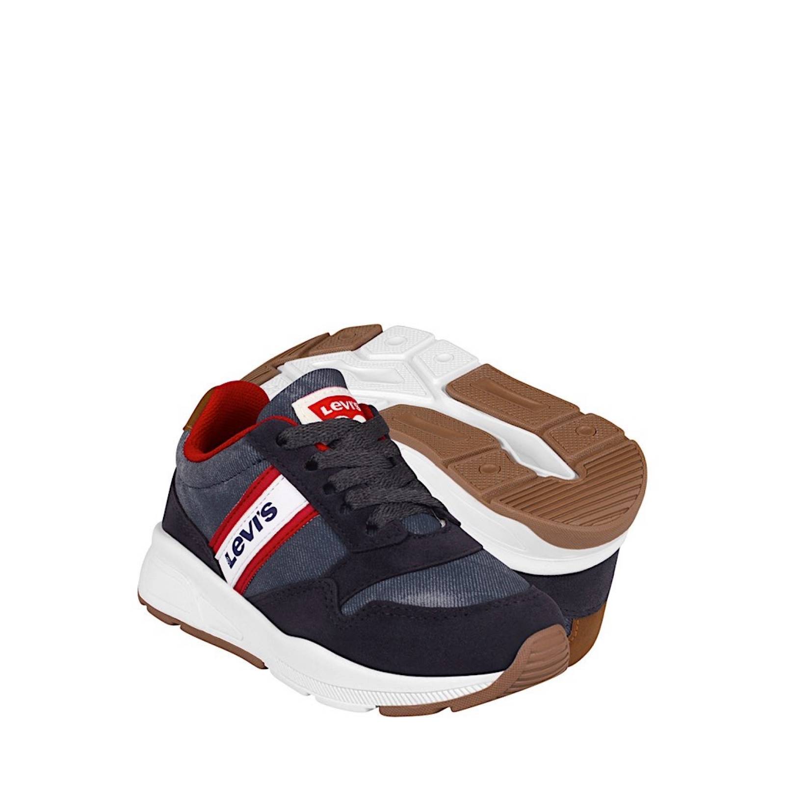 TENIS CASUALES NIÑO LEVI´S 407630022 SUEDE AZUL