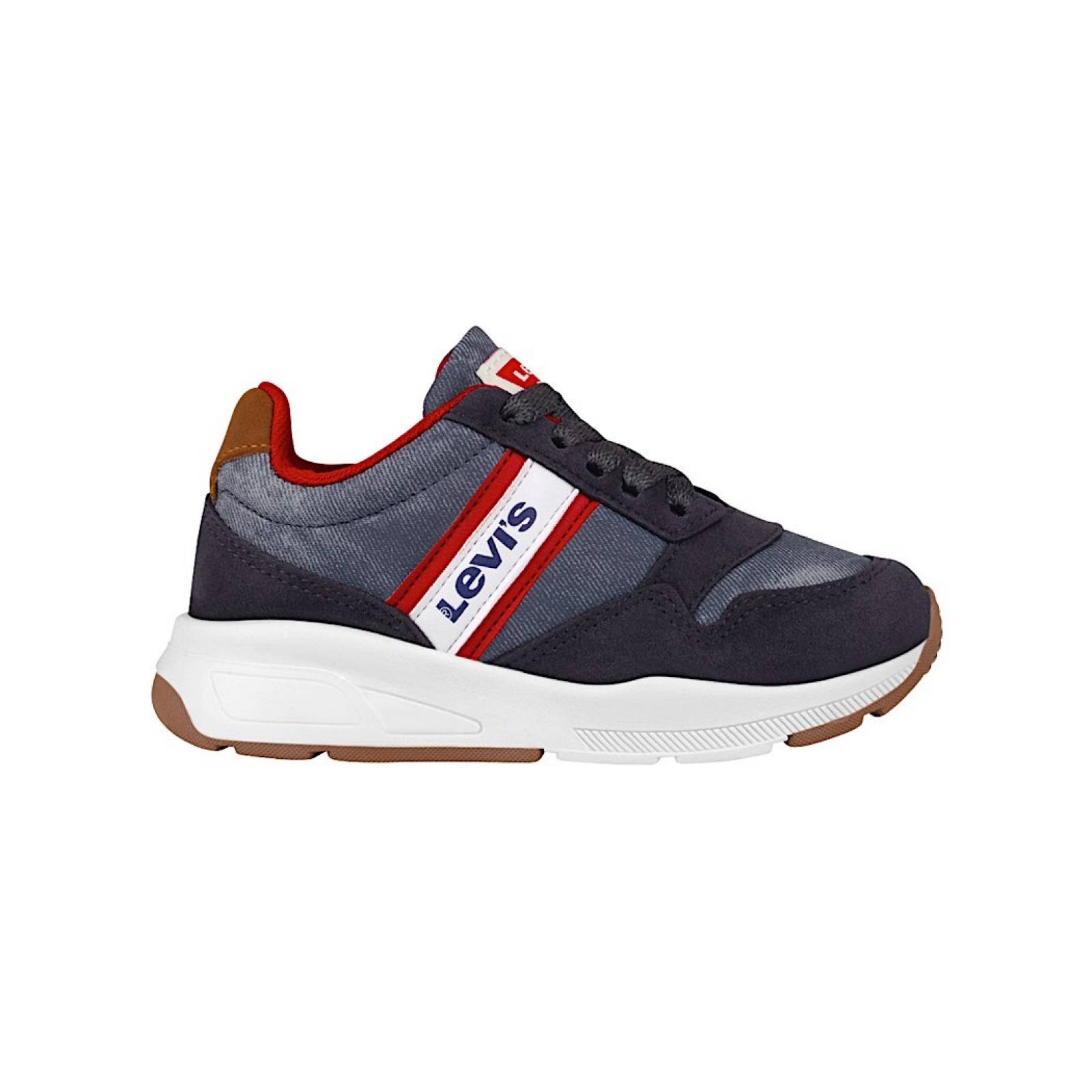 TENIS CASUALES NIÑO LEVI´S 407630022 SUEDE AZUL