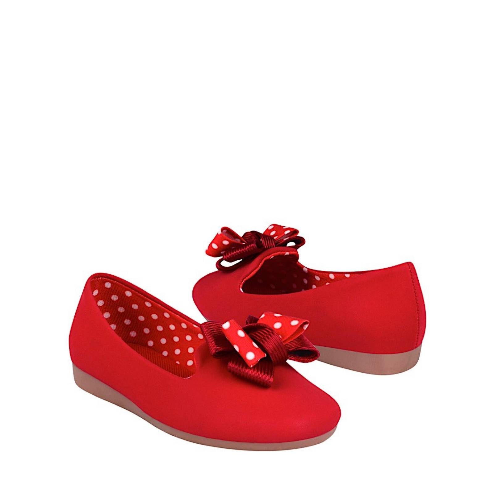 ZAPATOS CASUALES NIÑA MISS PINK MONSE SIMIPIEL ROJO