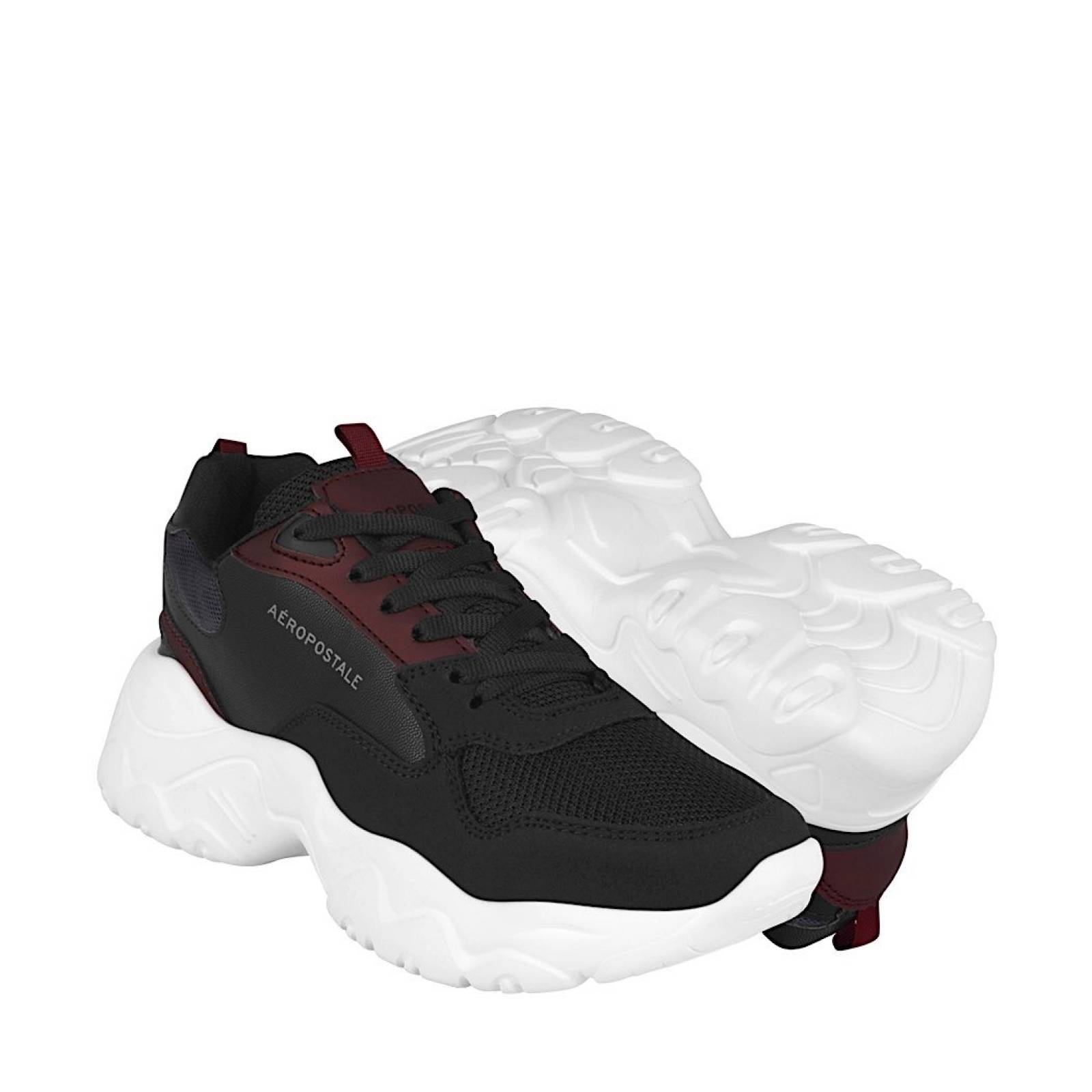 TENIS CASUALES DAMA AEROPOSTAL AEF22101055LN TEXTIL NEGRO