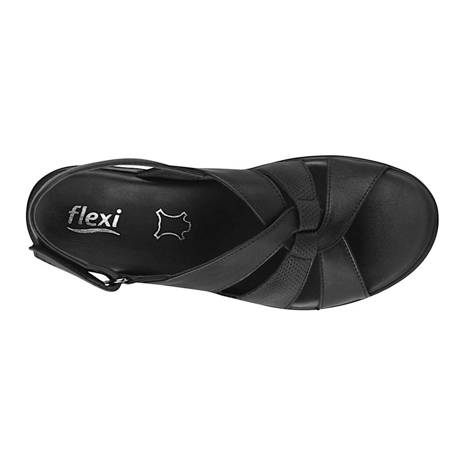 SANDALIAS DAMA FLEXI 116009 PIEL NEGRO