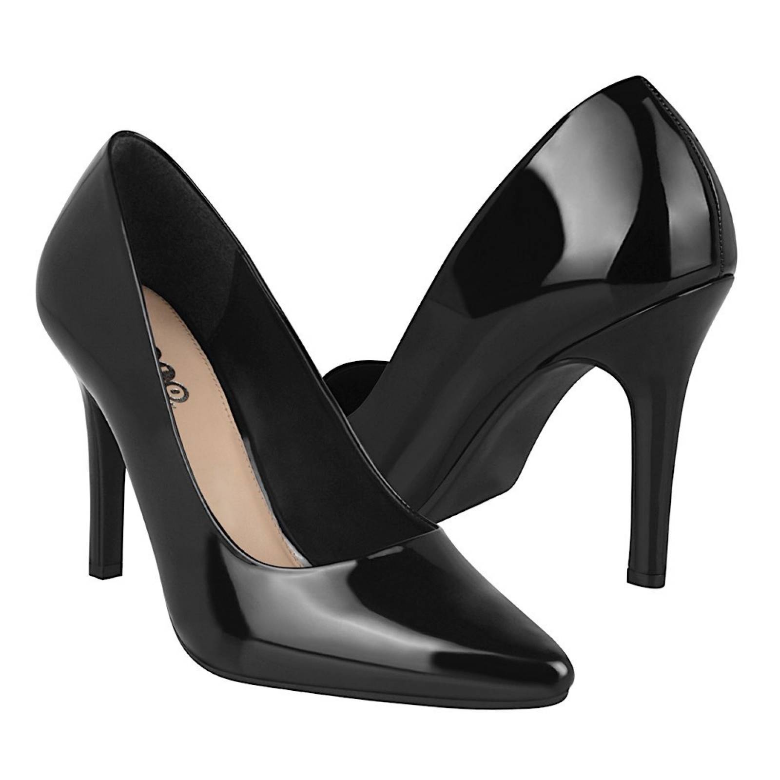 TACONES DAMA STYLO 25401 CHAROL NEGRO