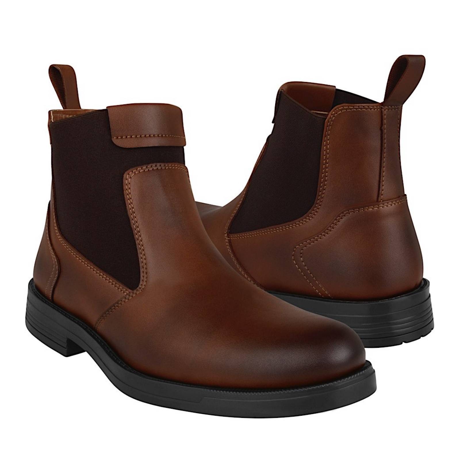 BOTINES CABALLERO STYLO 7798 SIMIPIEL CAFÉ