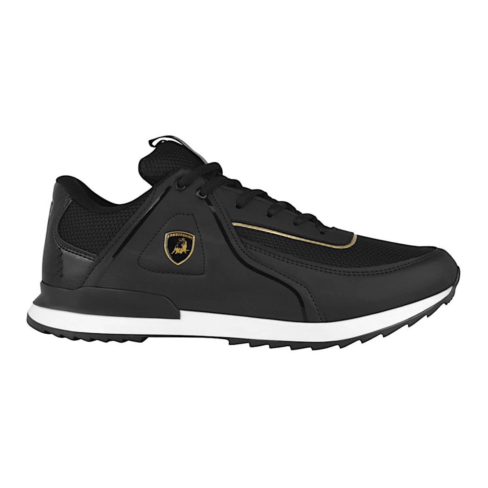 TENIS CABALLERO LAMBORGHINI 3600 TEXTIL NEGRO