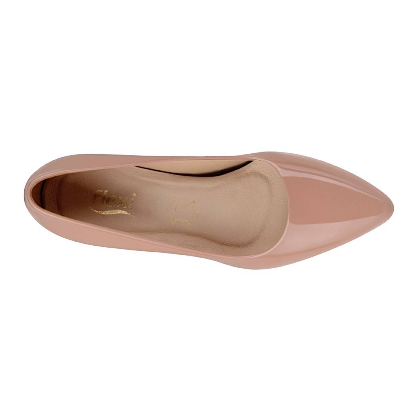 TACONES DAMA FLEXI 104505 CHAROL BEIGE