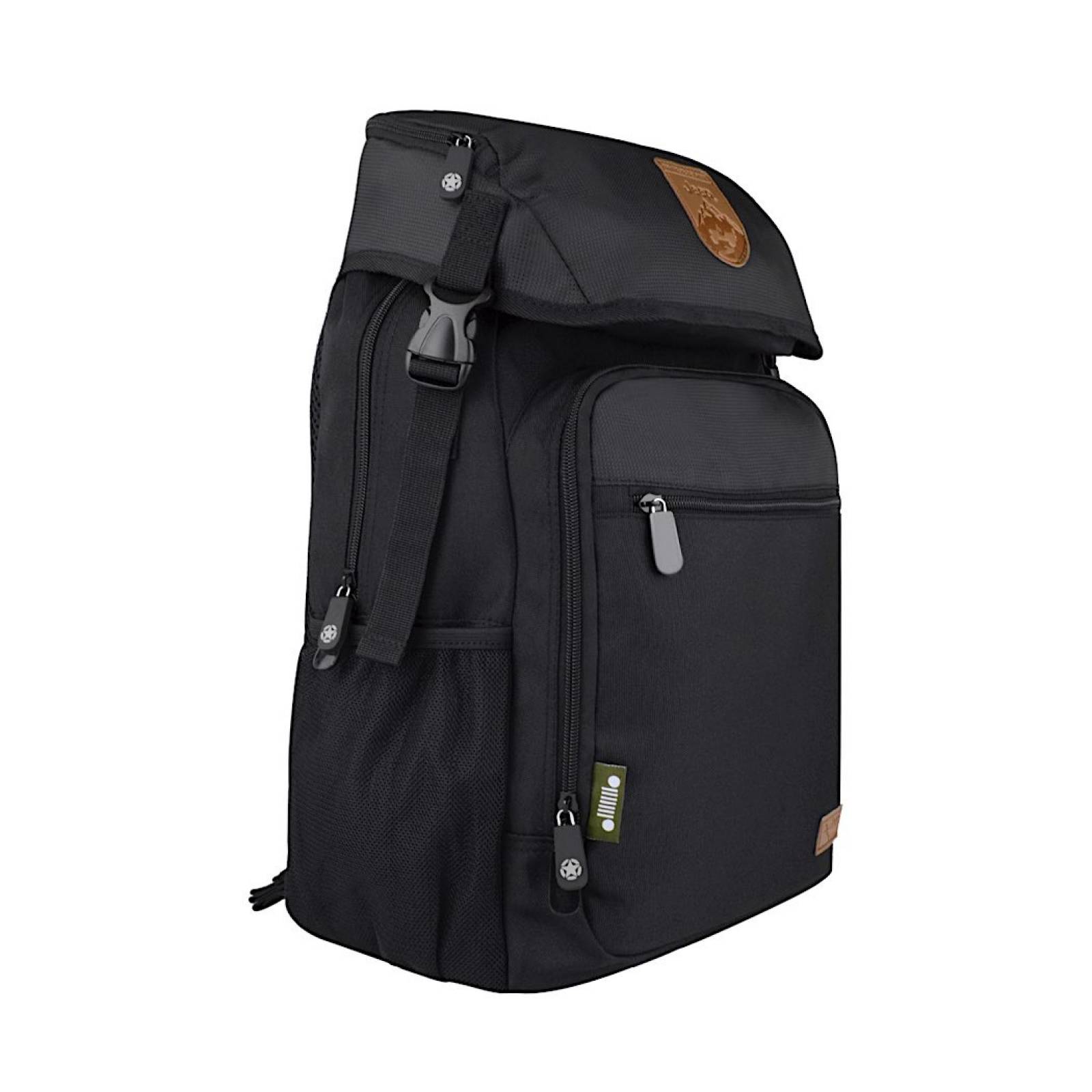 BACKPACK UNISEX JEEP JPSS23BP206 TEXTIL NEGRO