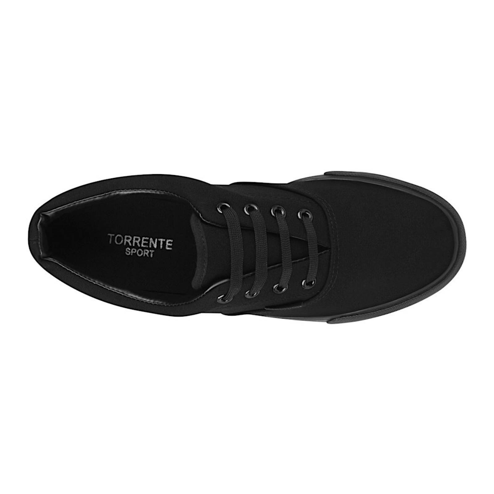 TENIS CABALLERO CASUALES TORRENTE AB300102-1 TEXTIL NEGRO