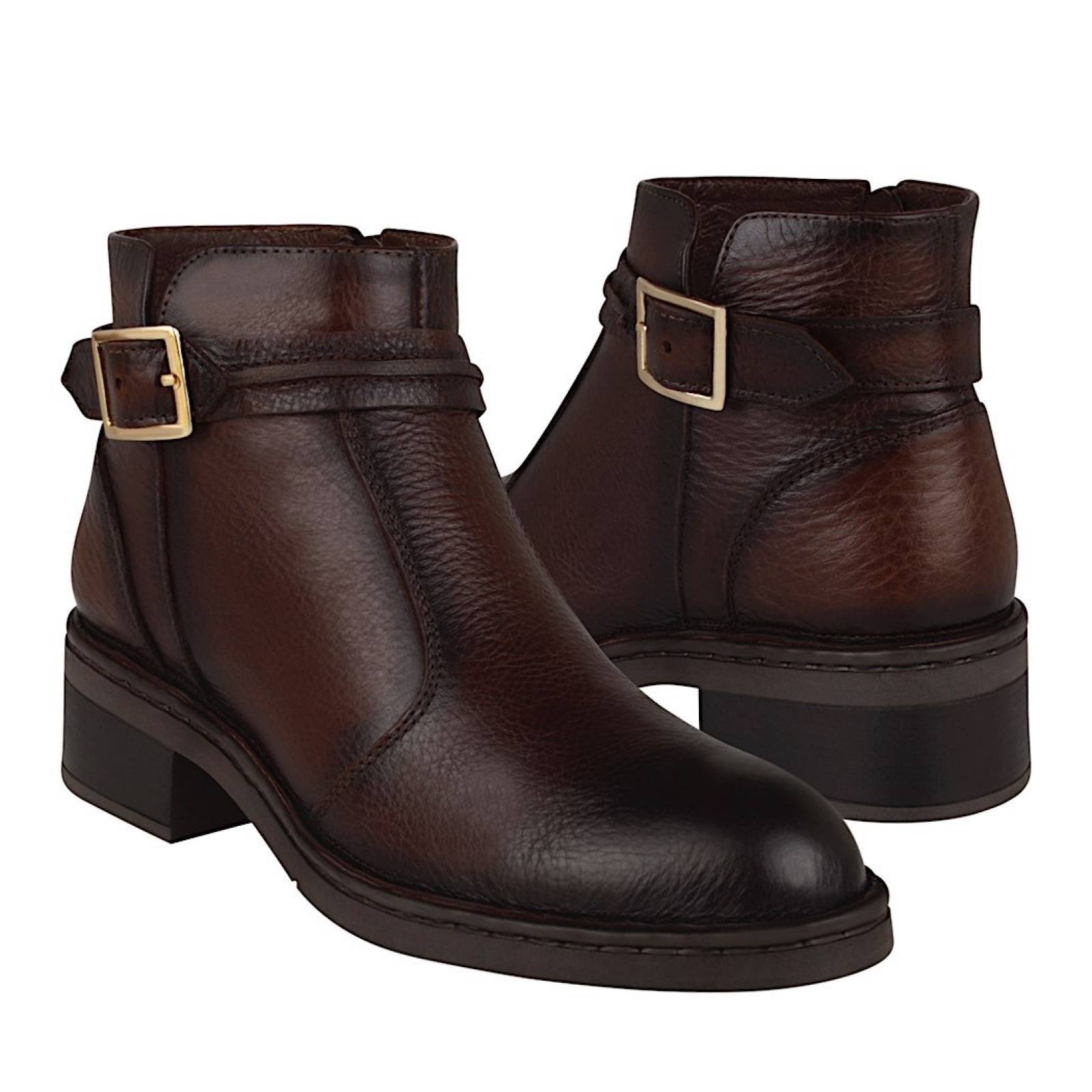 BOTINES DAMA LOBO SOLO 5086 PIEL CAFÉ