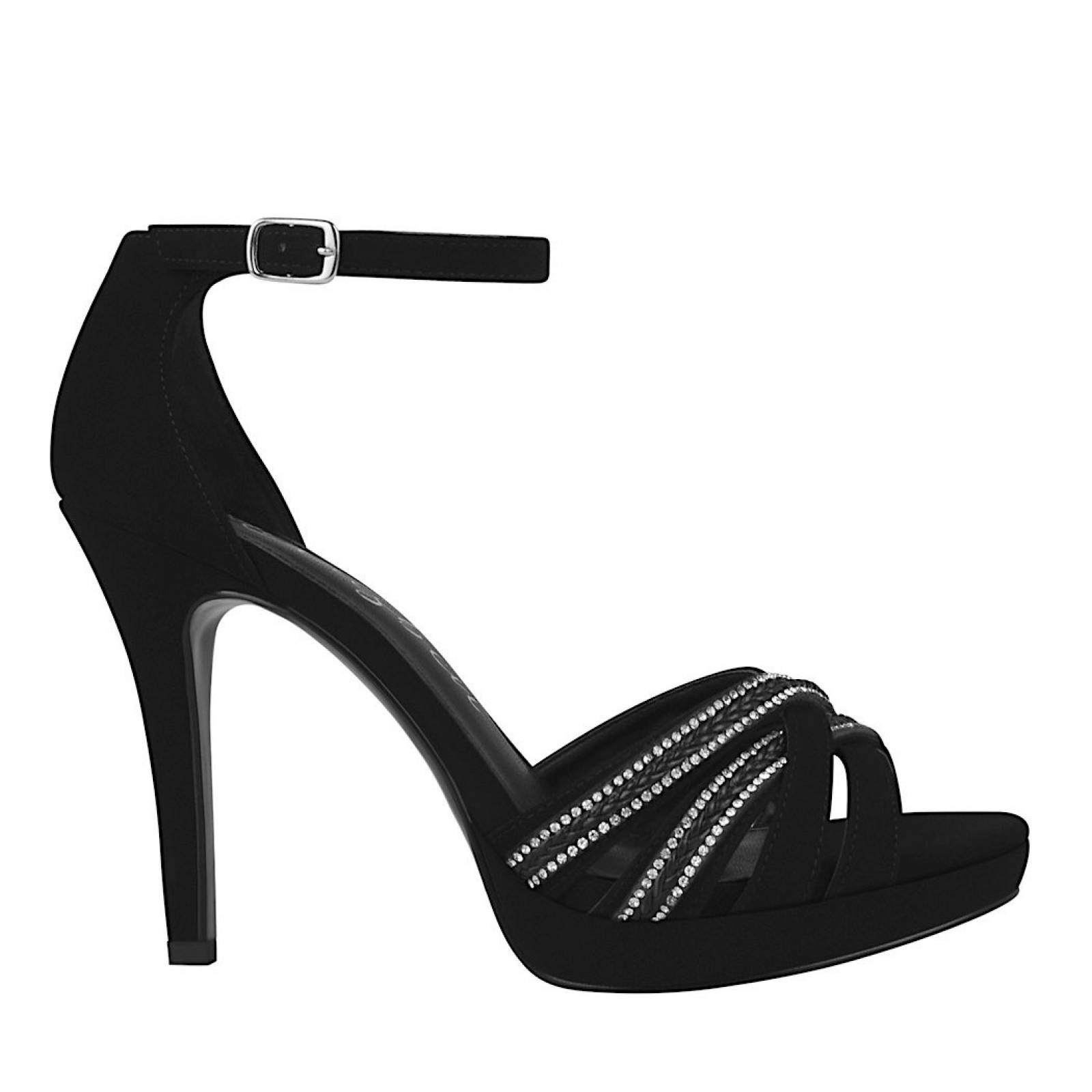 SANDALIAS DE FIESTA DAMA CLASBEN LOVE 625920 SUEDE NEGRO