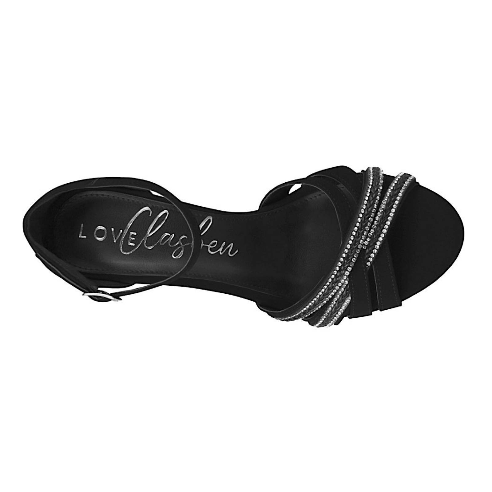 SANDALIAS DE FIESTA DAMA CLASBEN LOVE 625920 SUEDE NEGRO