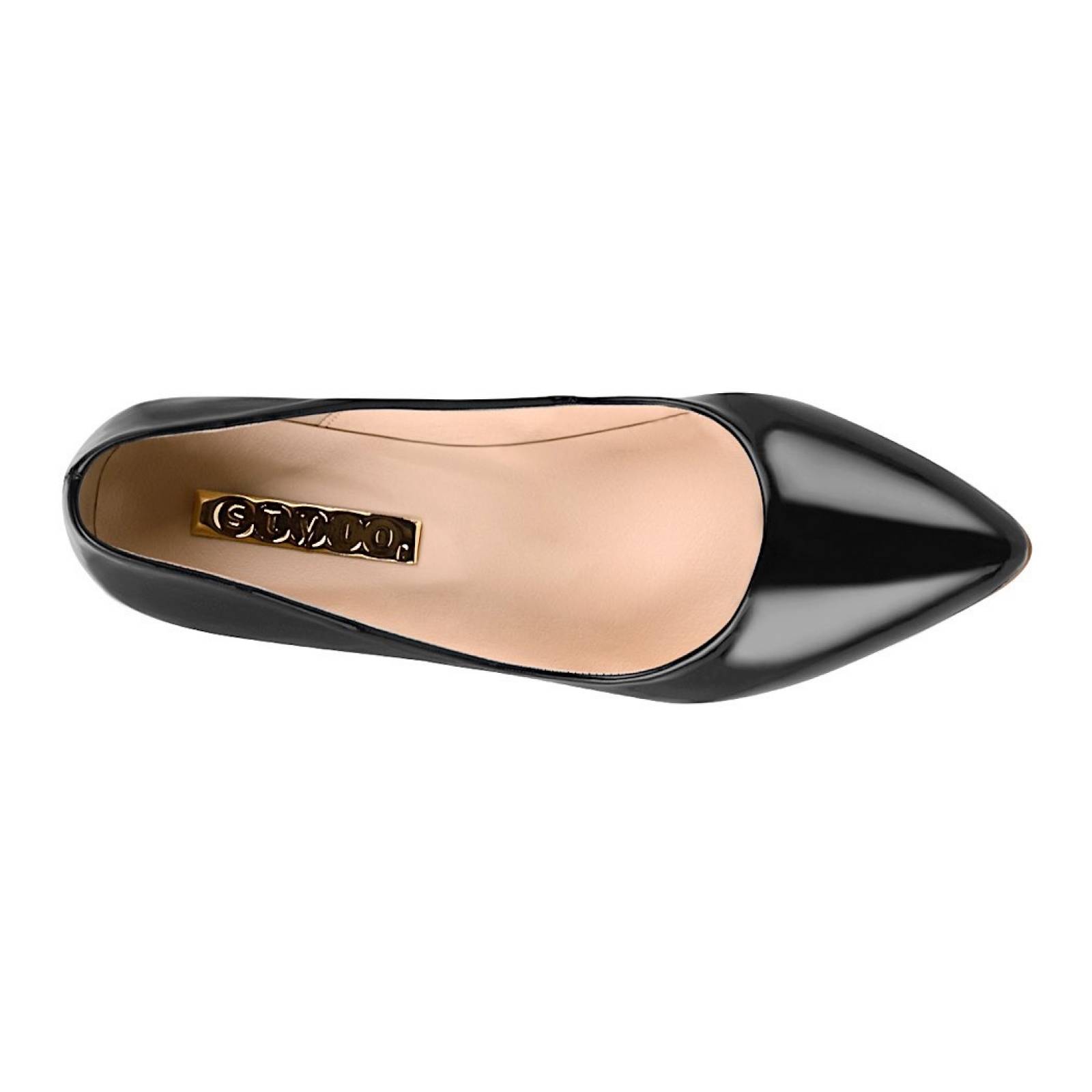 TACONES DAMA STYLO 8000 CHAROL NEGRO