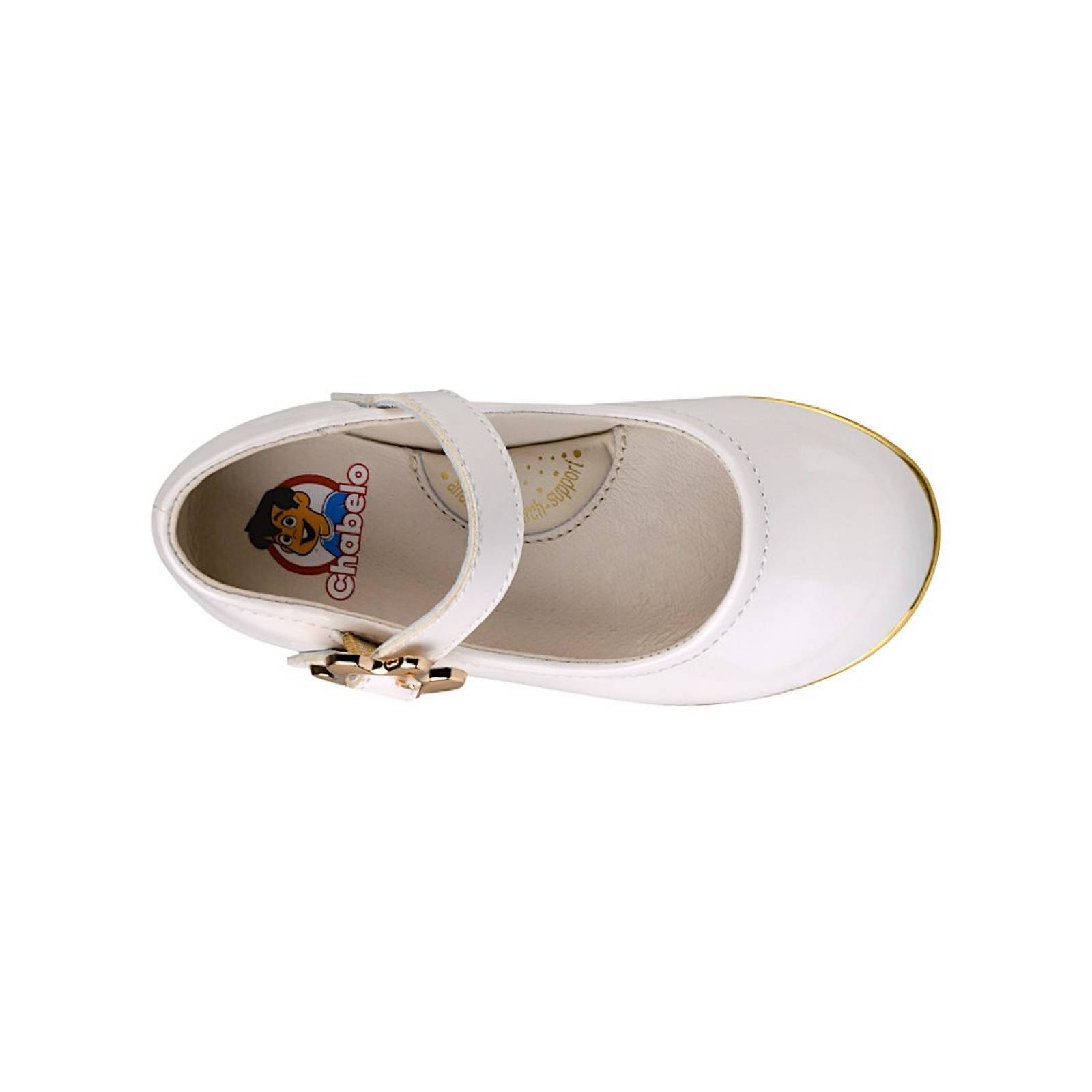 ZAPATOS NIÑA CHABELO C364-A CHAROL BEIGE