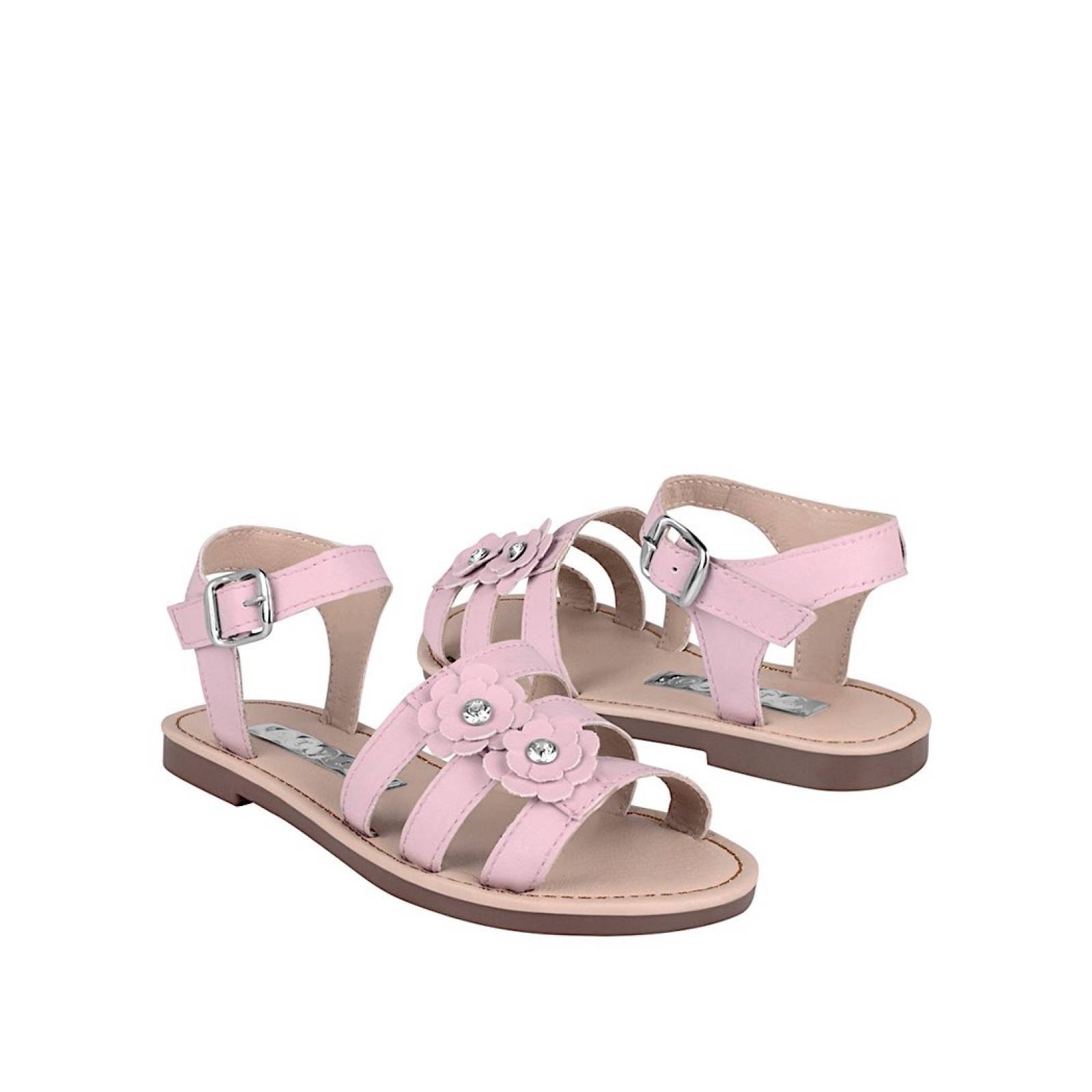 HUARACHES NIÑA STYLO 5033 SIMIPIEL ROSA