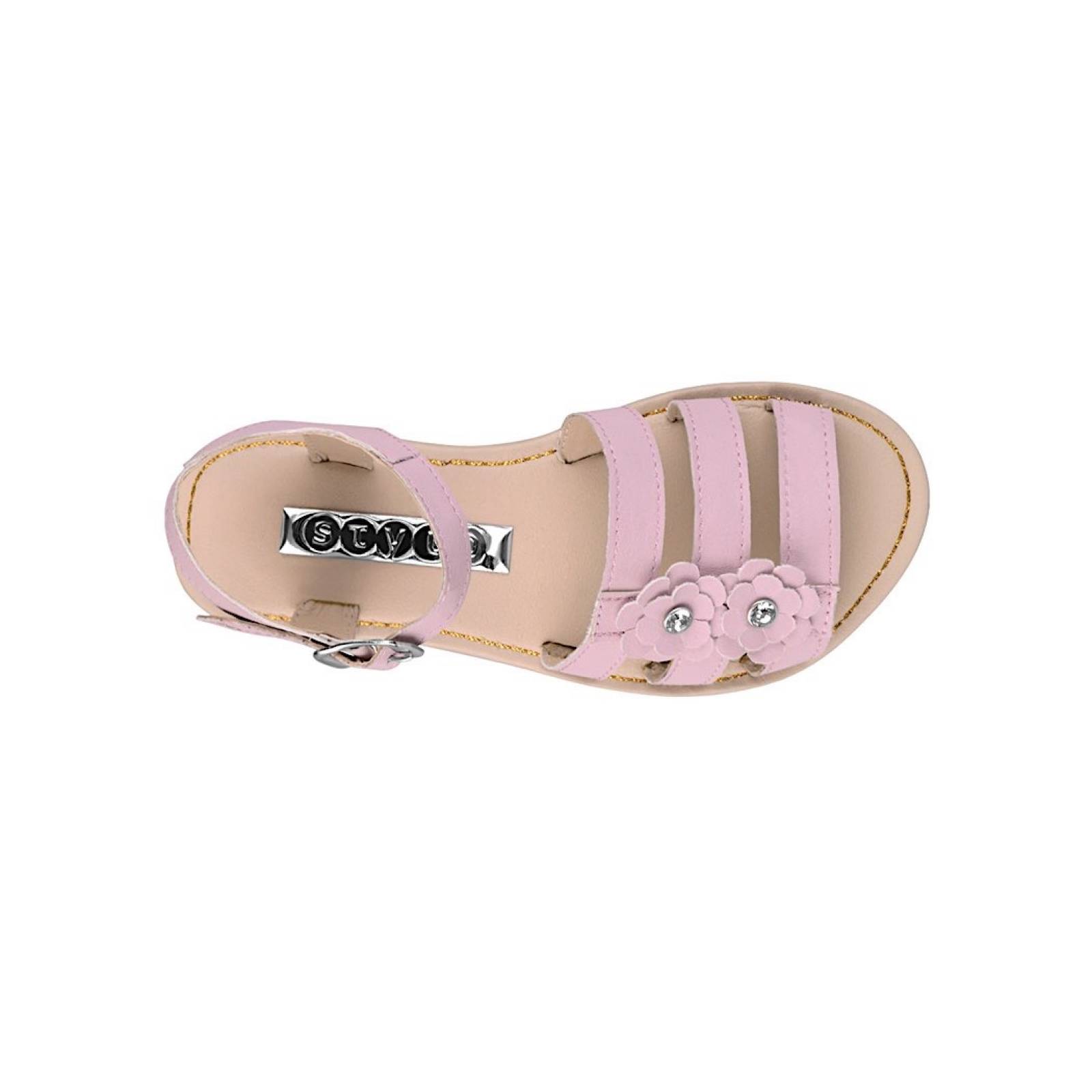 HUARACHES NIÑA STYLO 5033 SIMIPIEL ROSA