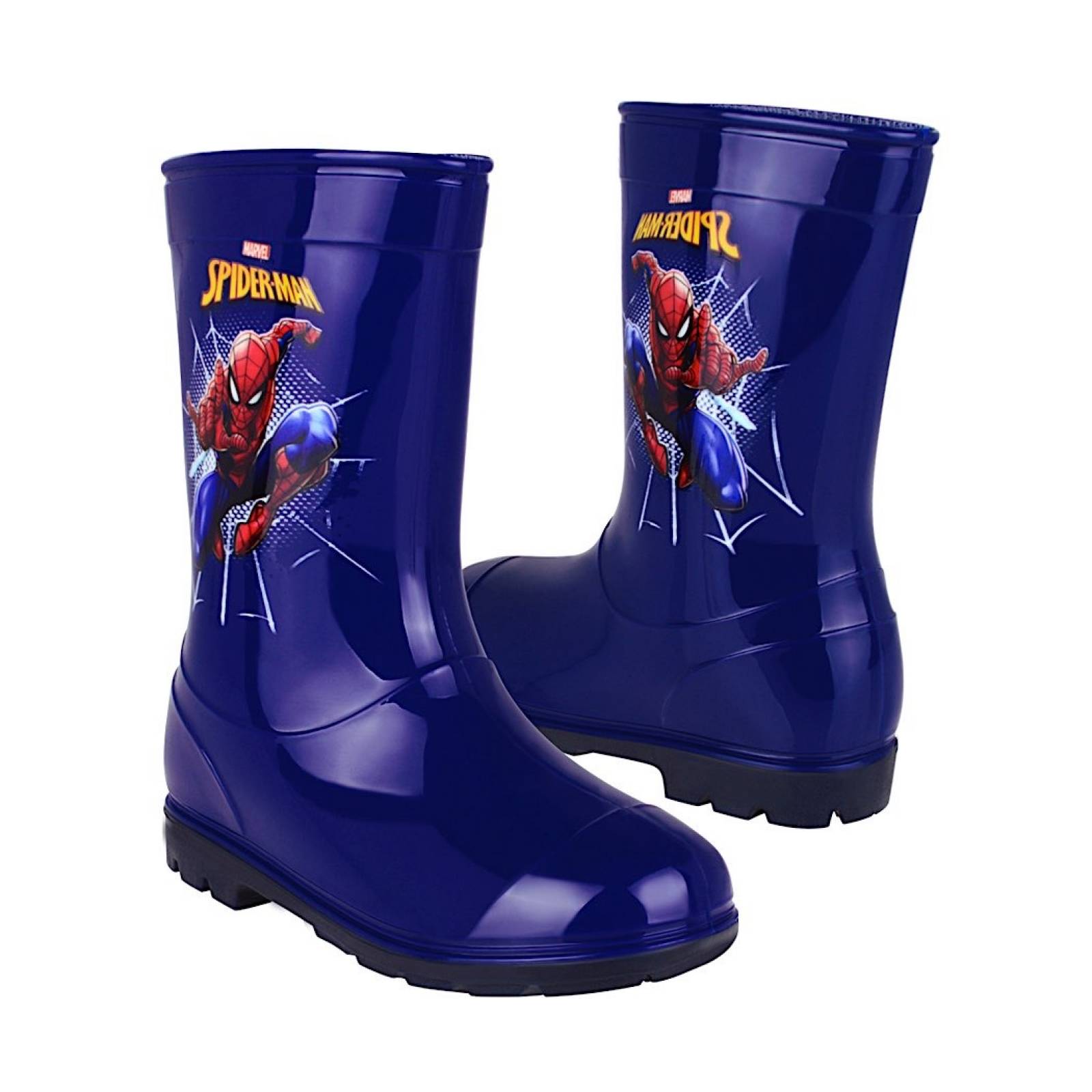 BOTAS PARA LLUVIA NI O SPIDERMAN 12801 SINT TICO AZUL