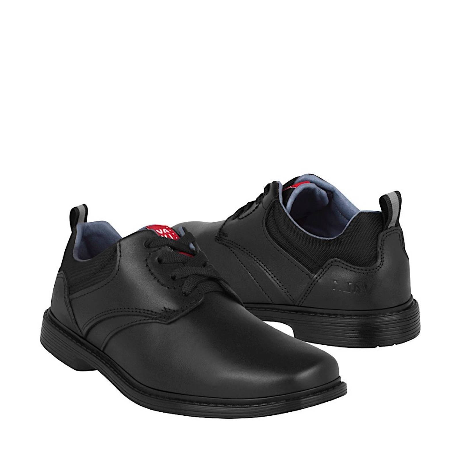 ZAPATOS ESCOALRES JOVEN V4502 PIEL NEGRO