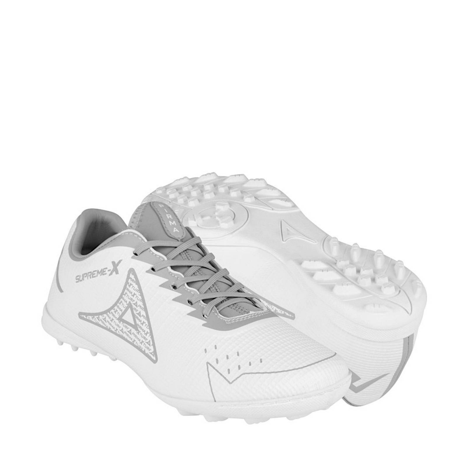 Tenis Soccer Joven Pirma Supreme 3045-14 Simipiel Blanco
