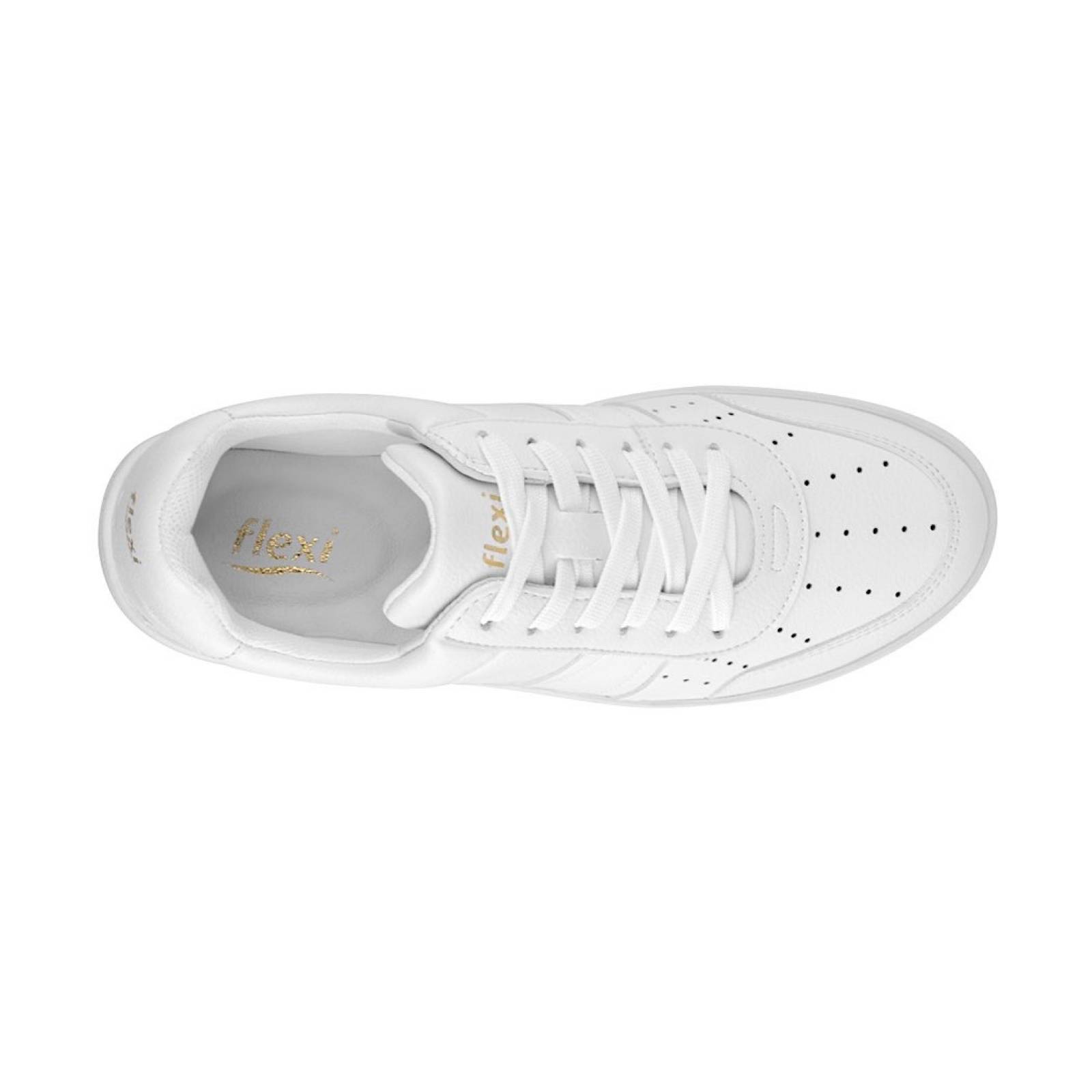 TENIS DAMA FLEXI 103504 SIMIPIEL BLANCO